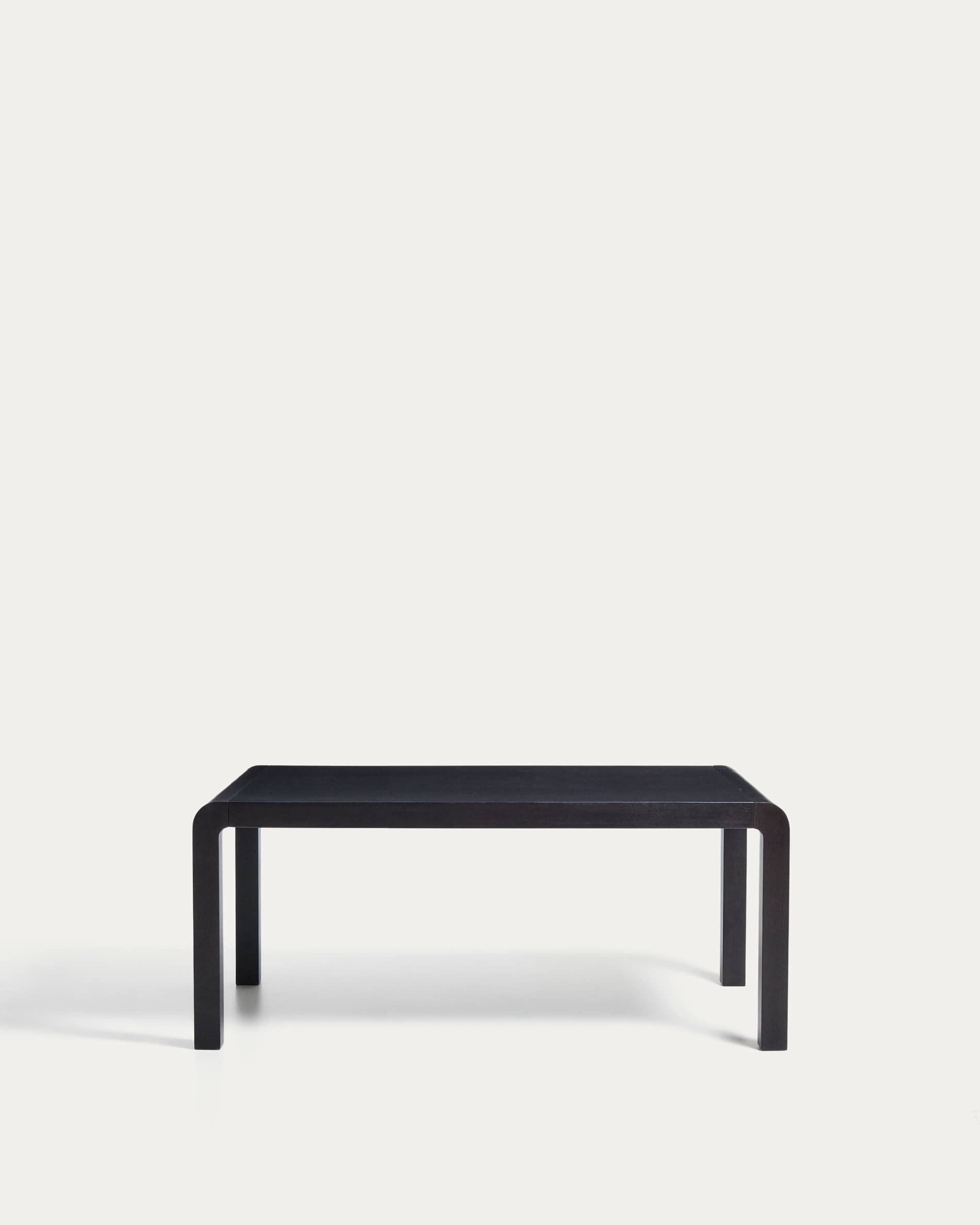 Erisia extendable table in solid oak wood with an ebonized finish 180 (230) x 90 cm FSC 100%