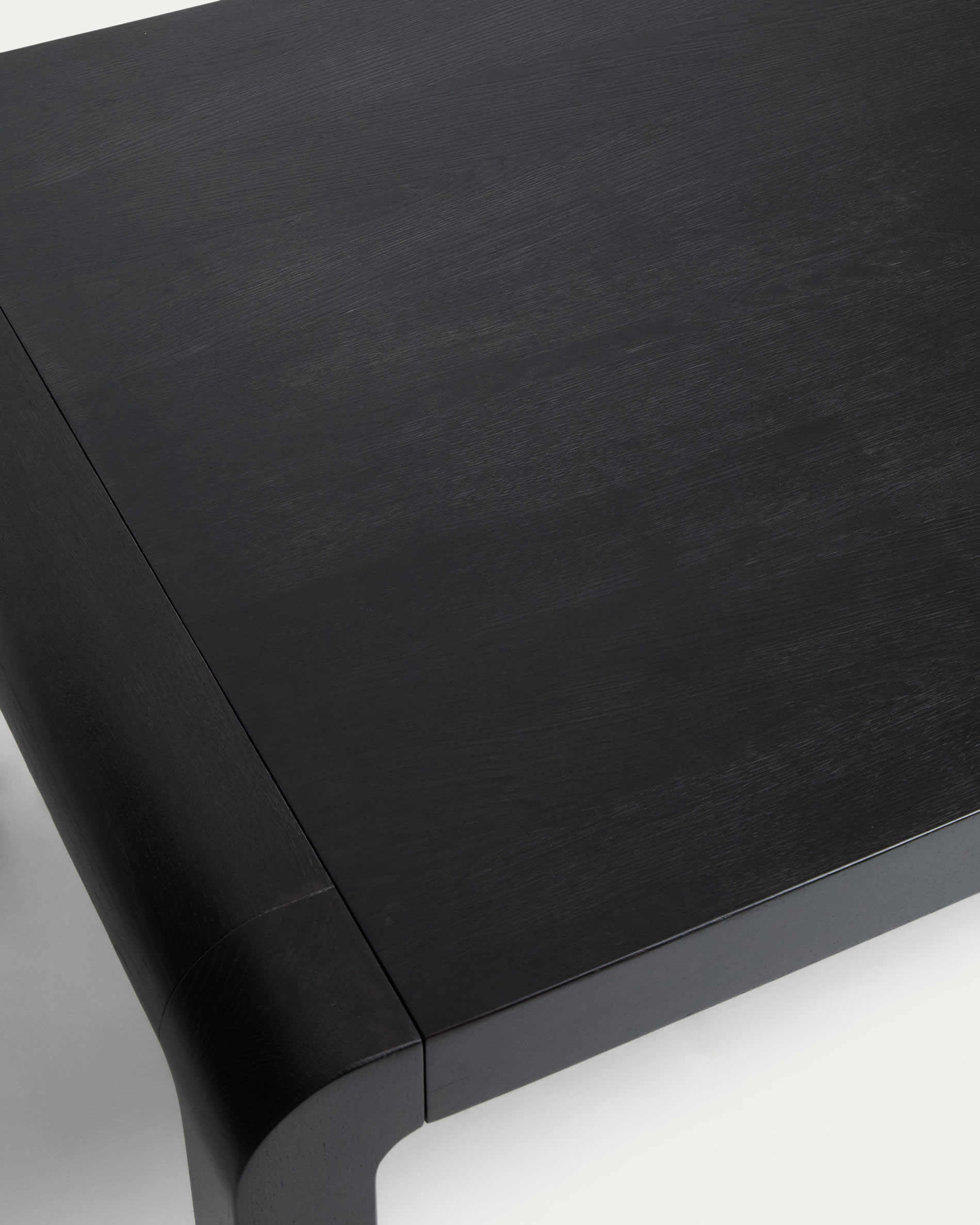 Erisia extendable table in solid oak wood with an ebonized finish 180 (230) x 90 cm FSC 100%