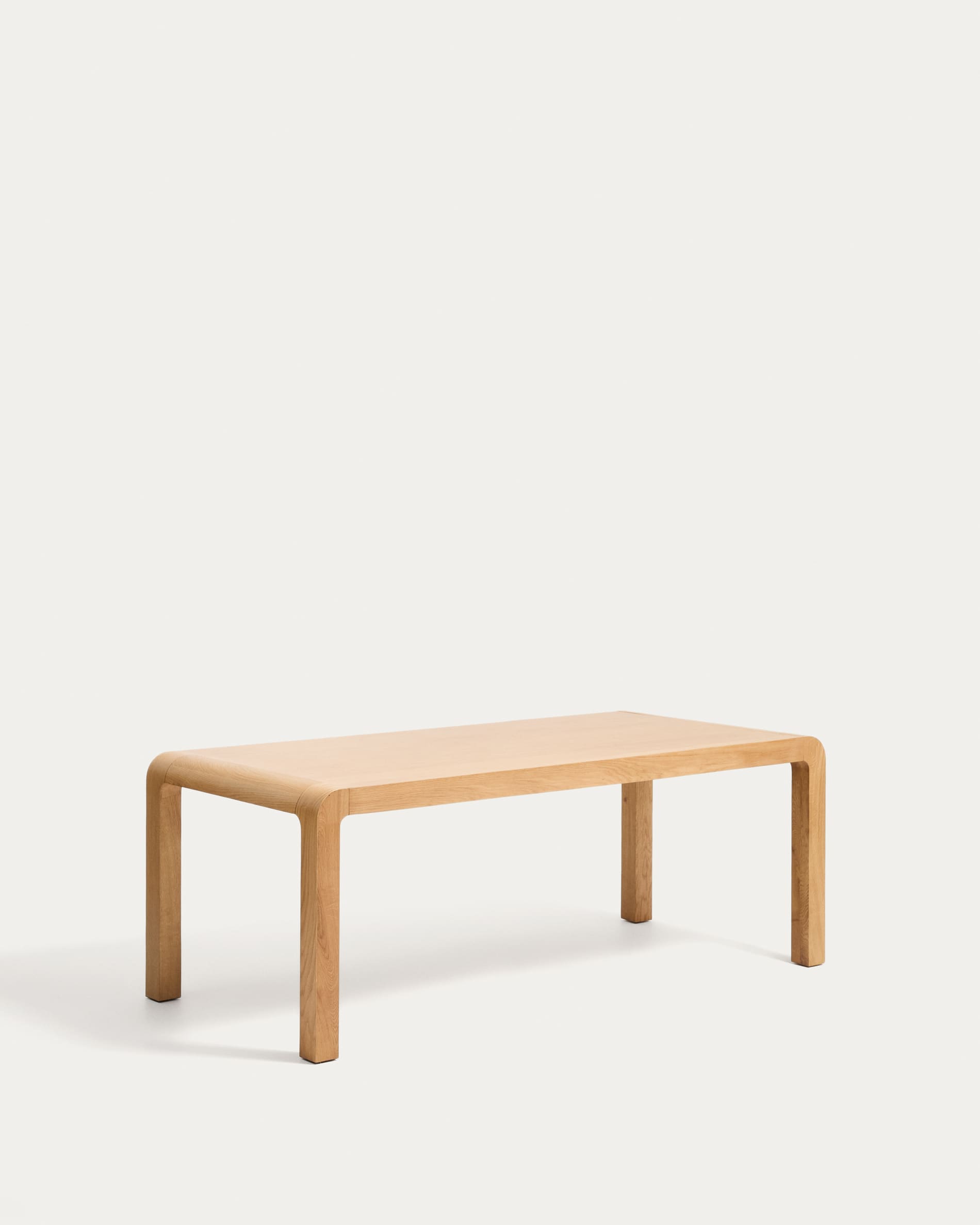 Erisia extendable table in solid oak wood with a natural tone finish 200 (280) x 100 cm FSC 100%