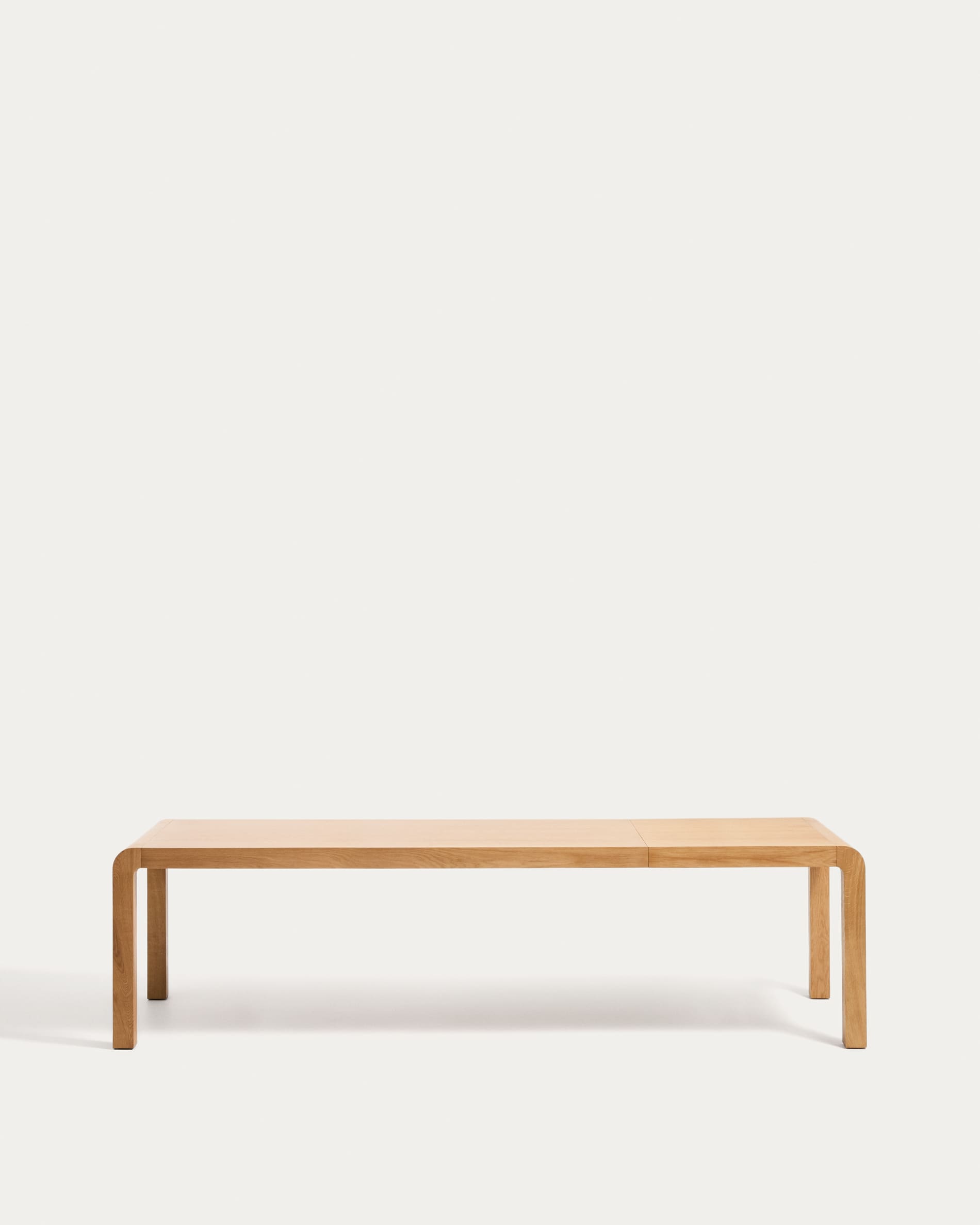 Erisia extendable table in solid oak wood with a natural tone finish 200 (280) x 100 cm FSC 100%