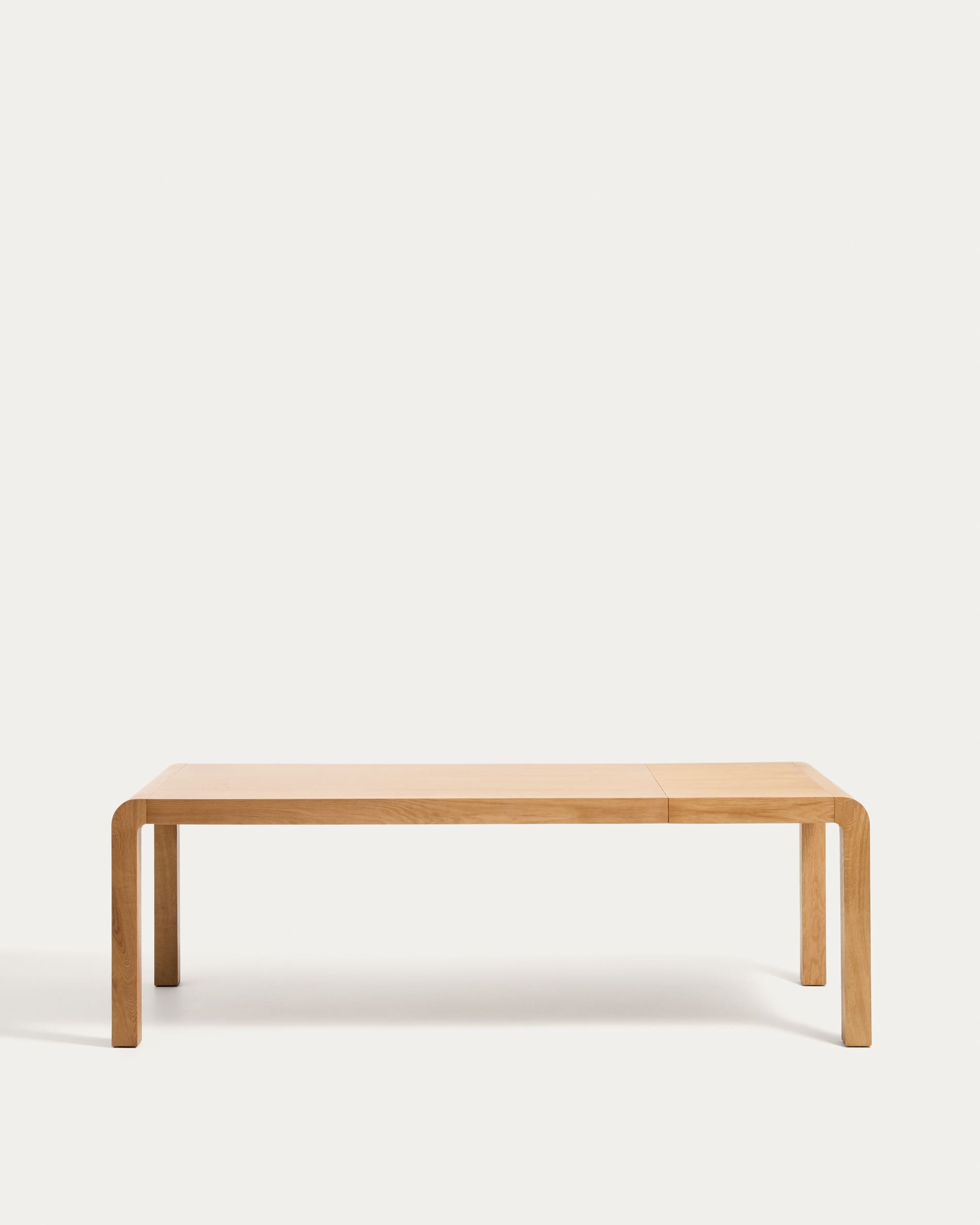 Erisia extendable table in solid oak wood with a natural tone finish 180 (230) x 90 cm FSC 100%