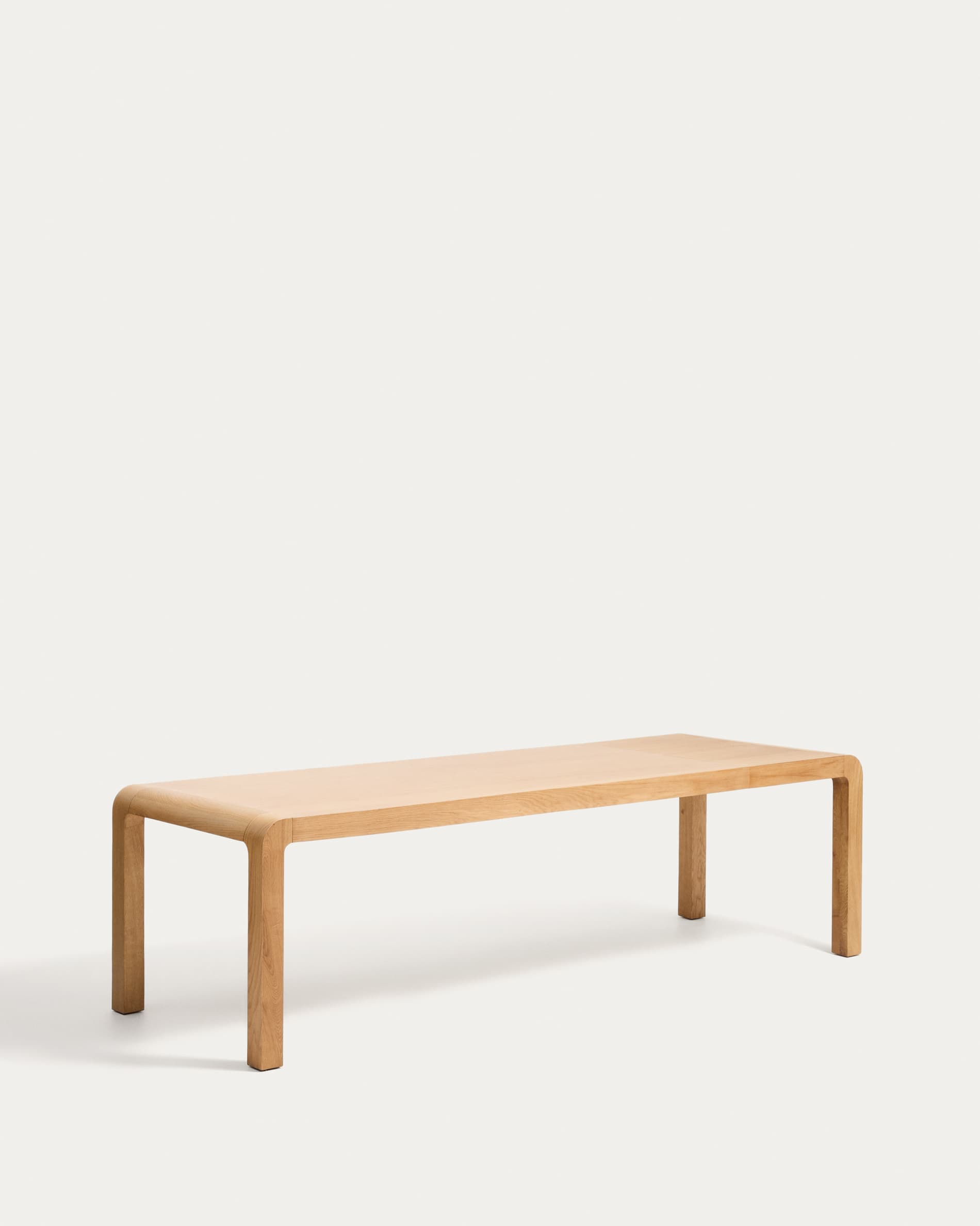 Erisia extendable table in solid oak wood with a natural tone finish 200 (280) x 100 cm FSC 100%