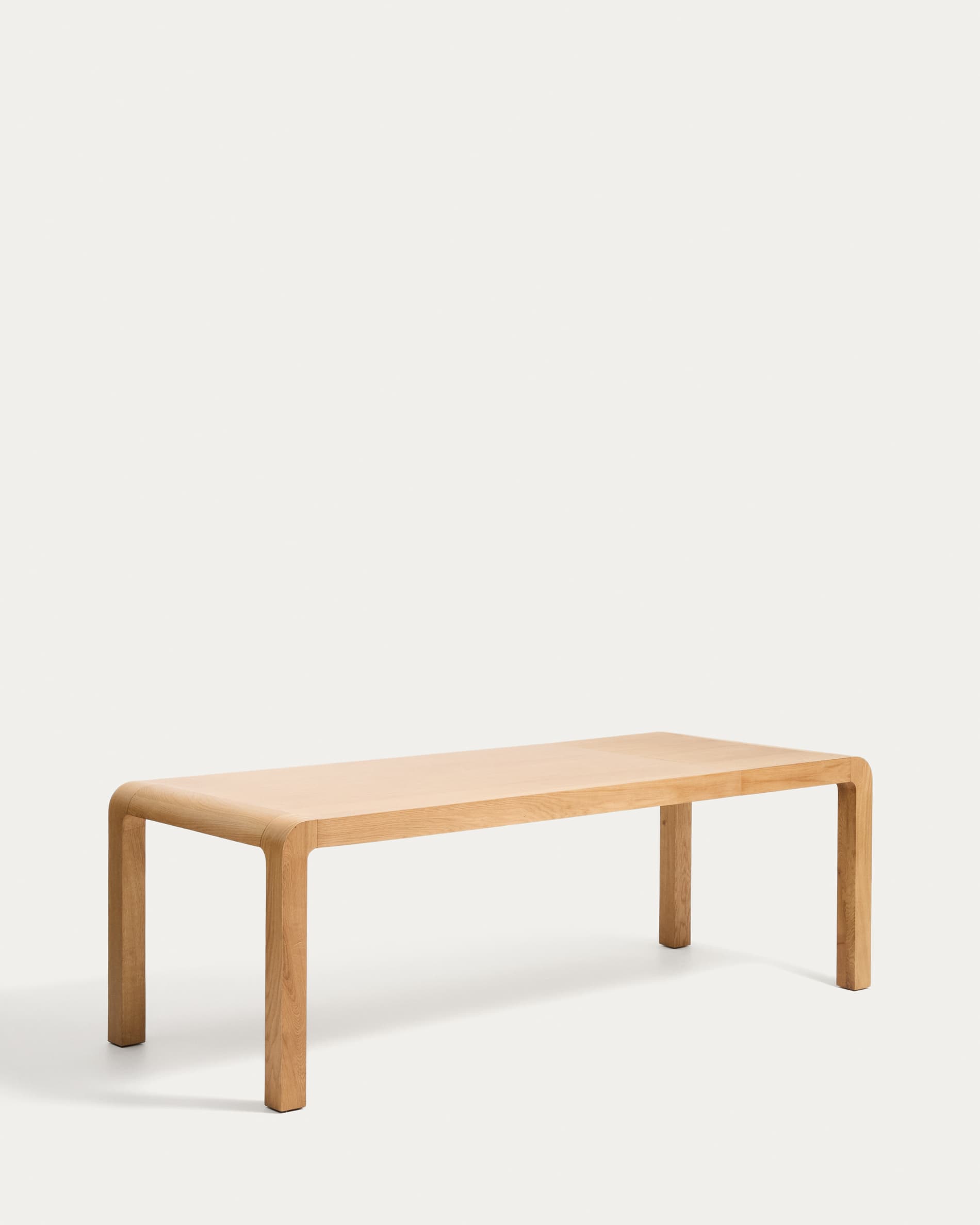 Erisia extendable table in solid oak wood with a natural tone finish 180 (230) x 90 cm FSC 100%