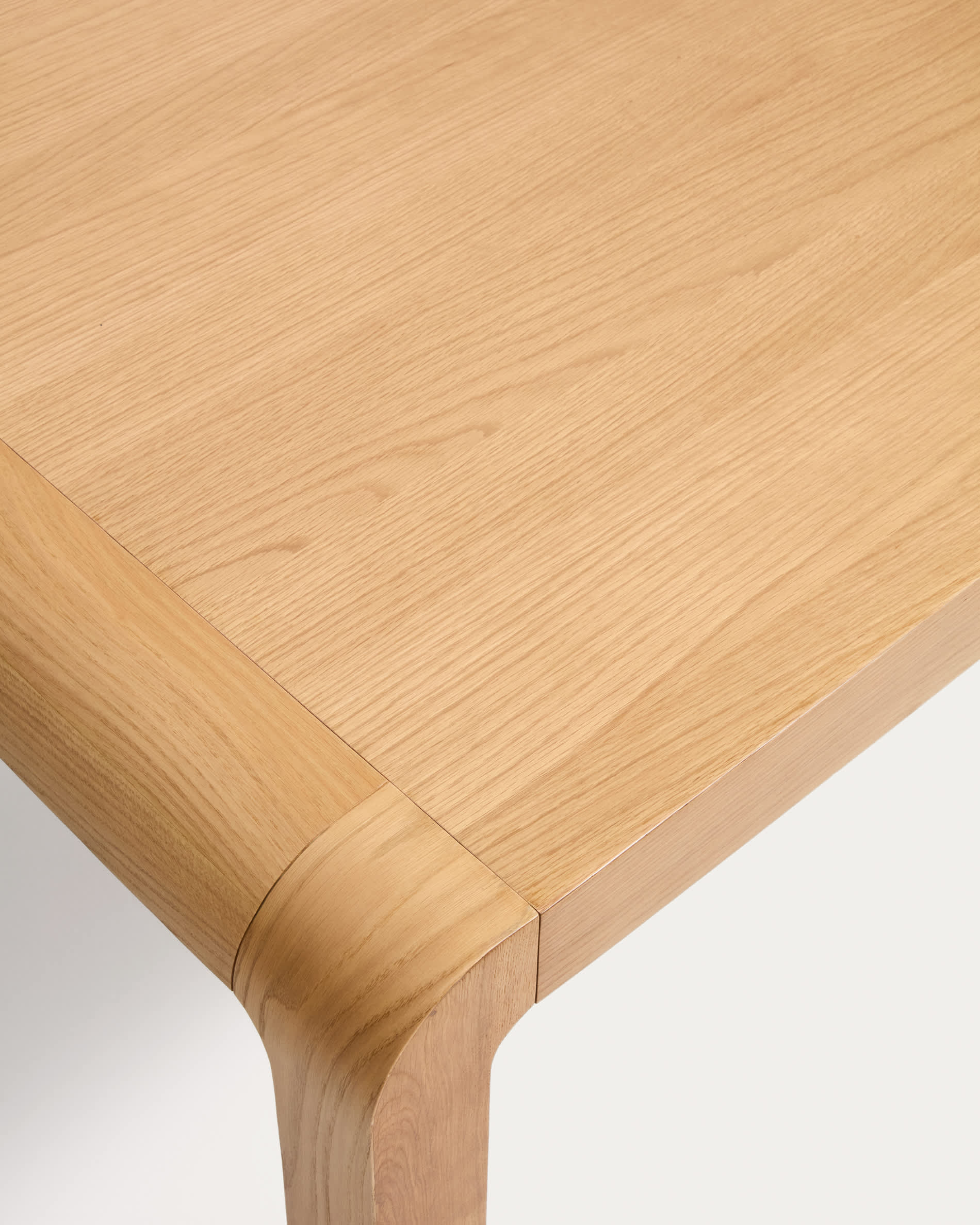 Erisia extendable table in solid oak wood with a natural tone finish 200 (280) x 100 cm FSC 100%