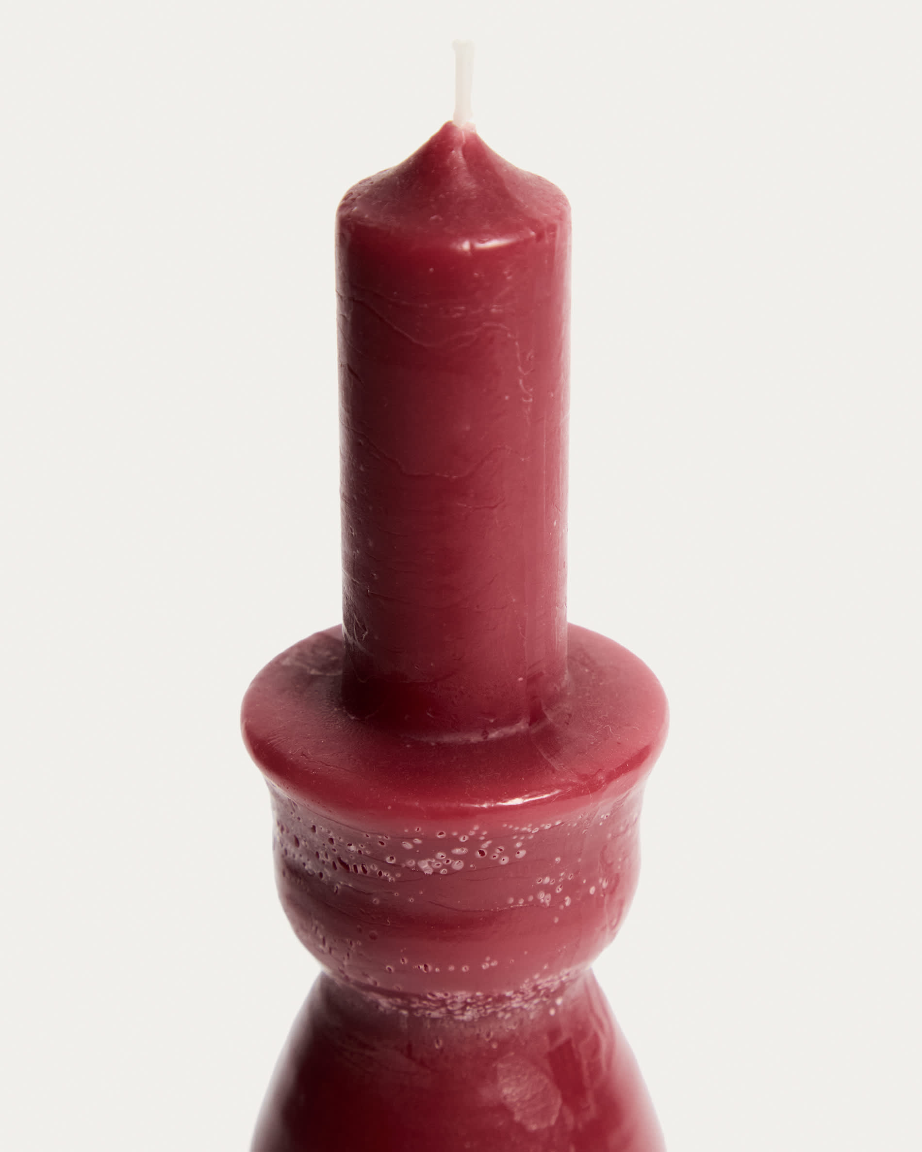 Maroon Ferel candle 24 cm