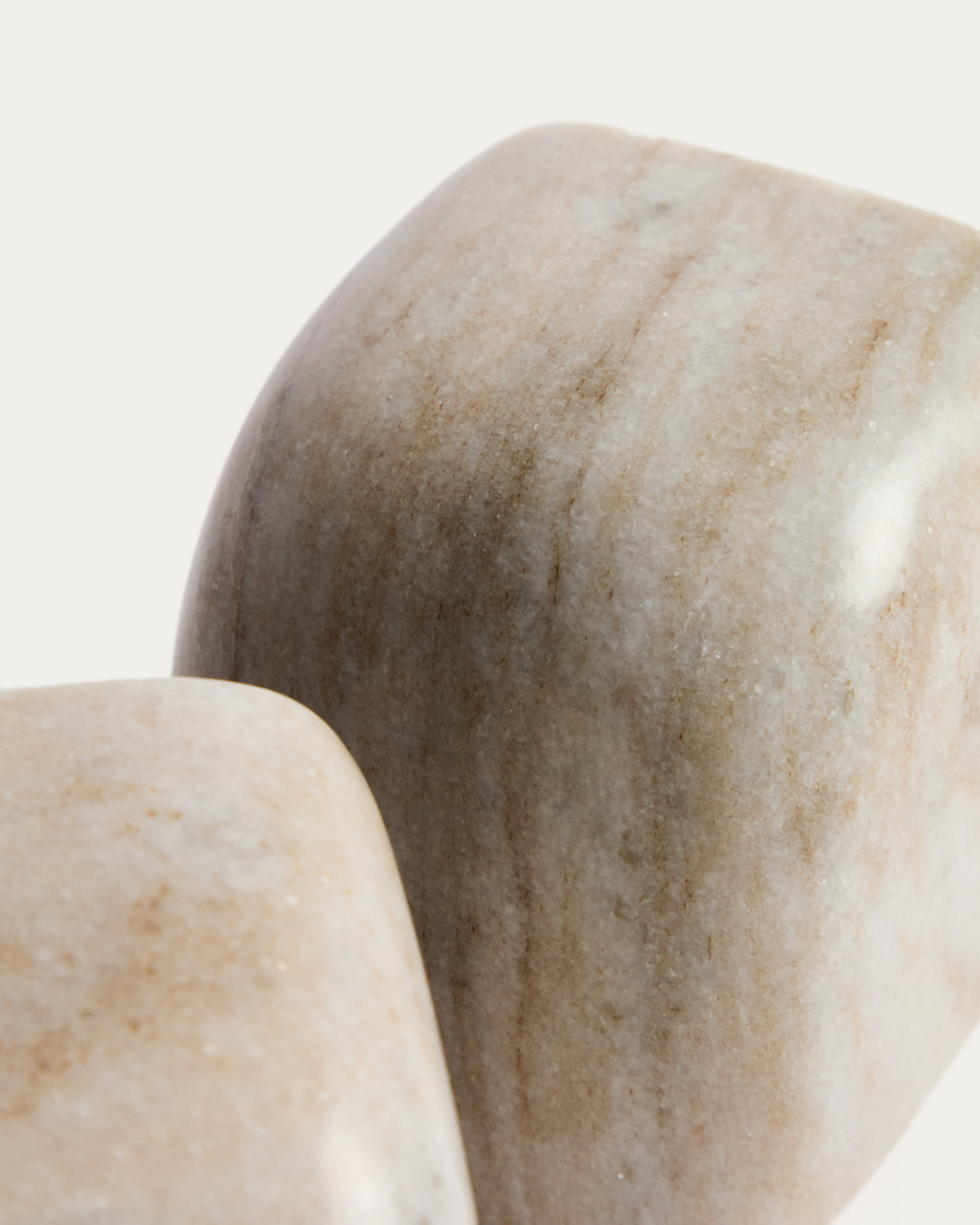 Benine beige marble bookends