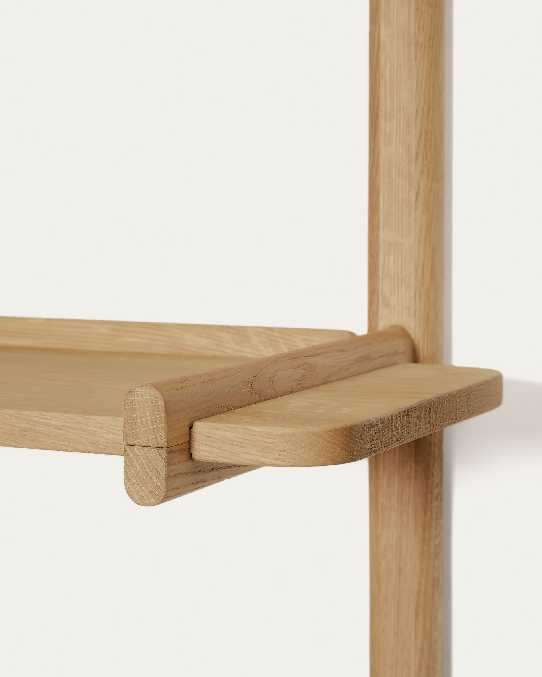 Sitra modular shelf, 6 solid oak wood shelves in a natural finish, 90 cm, FSC Mix Credit