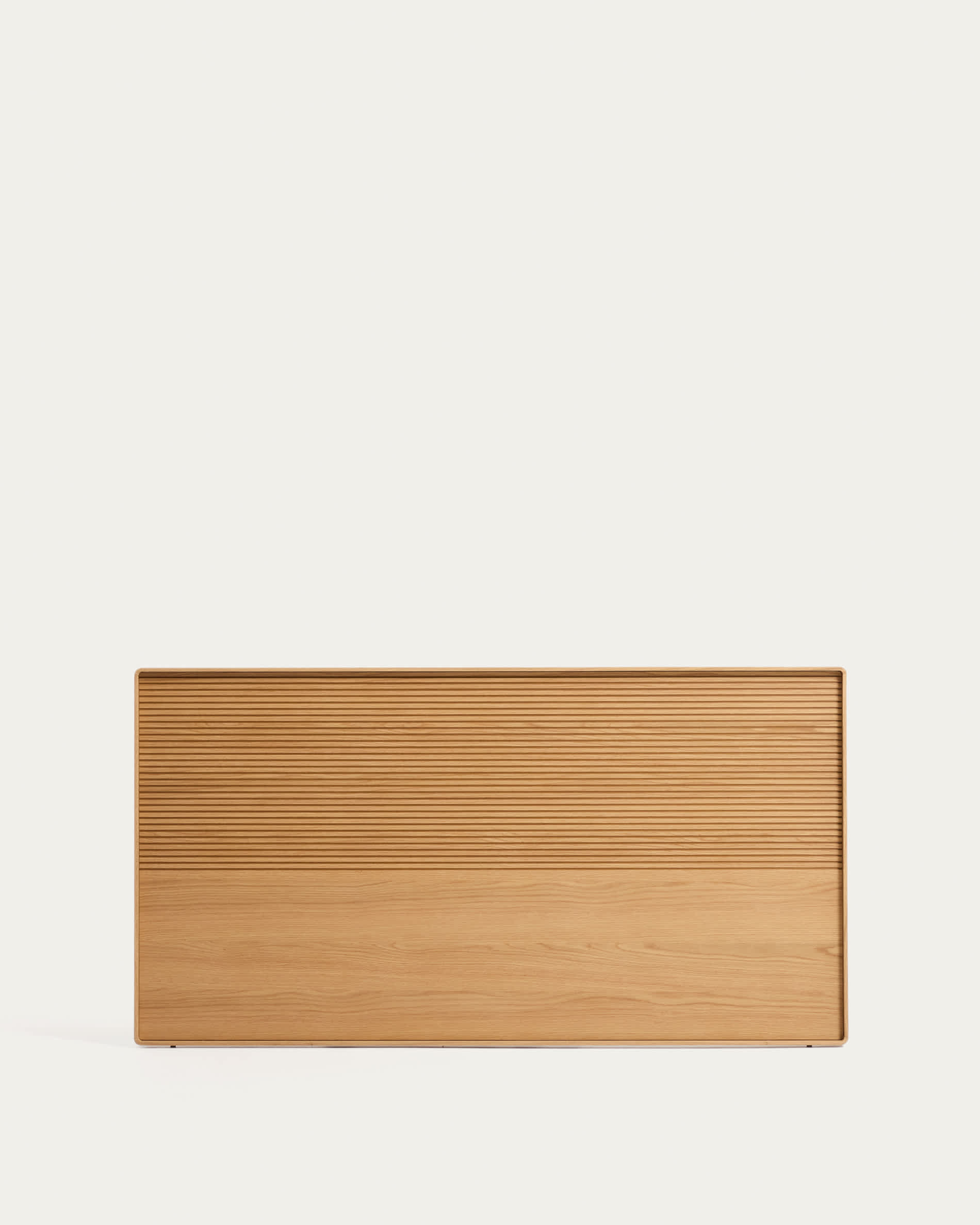 Norlen headboard in oak veneer with natural finish and LED light for a bed up to 160 cm FSC Mix Credit