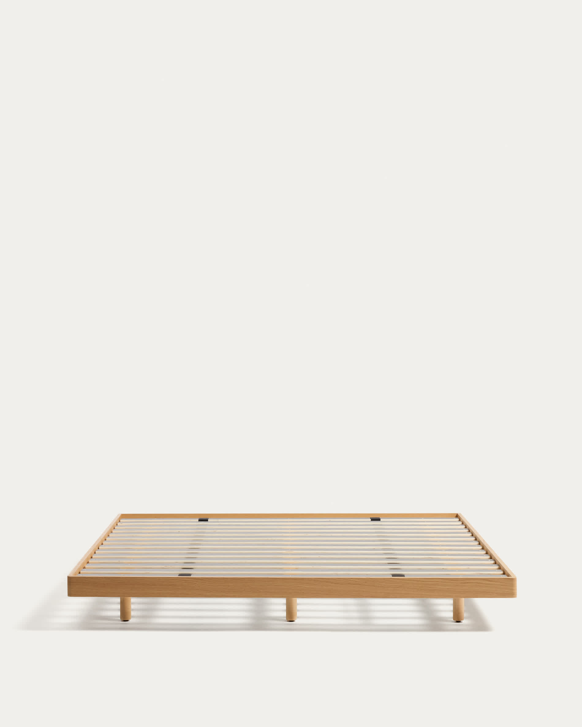 Norlen bed base in oak veneer with natural finish for 180 x 200 cm mattress FSC Mix Credit