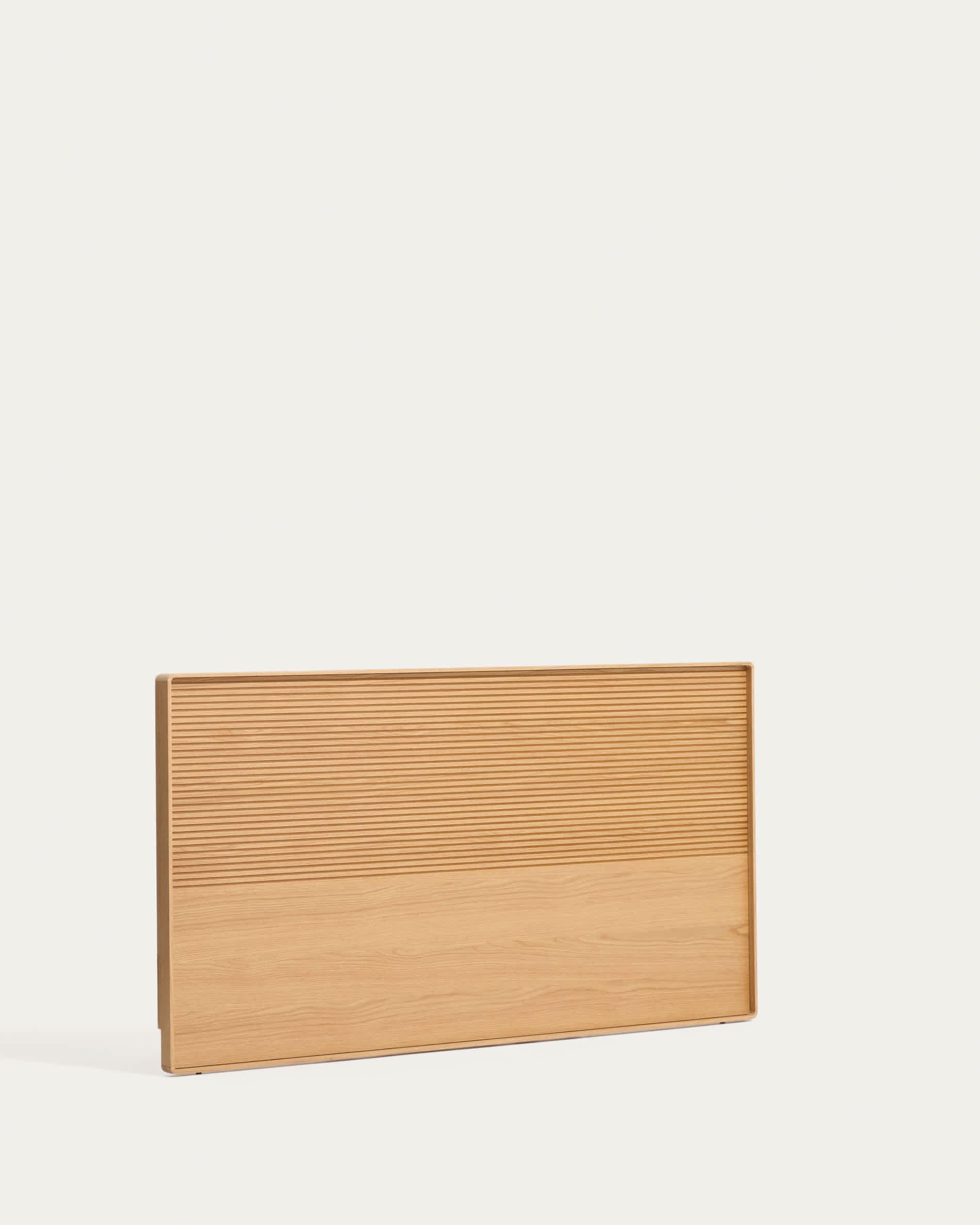 Norlen headboard in oak veneer with natural finish and LED light for a bed up to 160 cm FSC Mix Credit