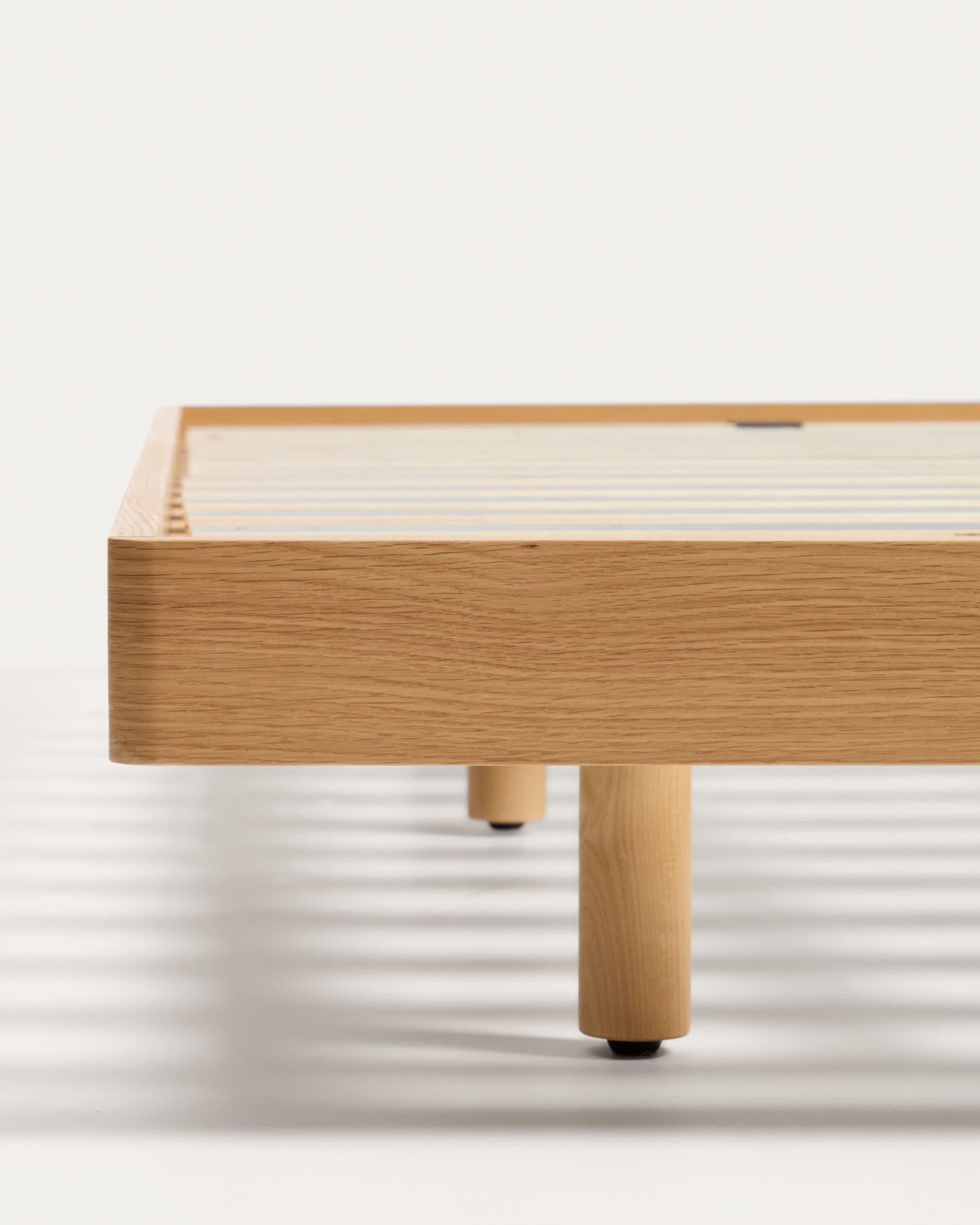 Norlen bed base in oak veneer with natural finish for 180 x 200 cm mattress FSC Mix Credit