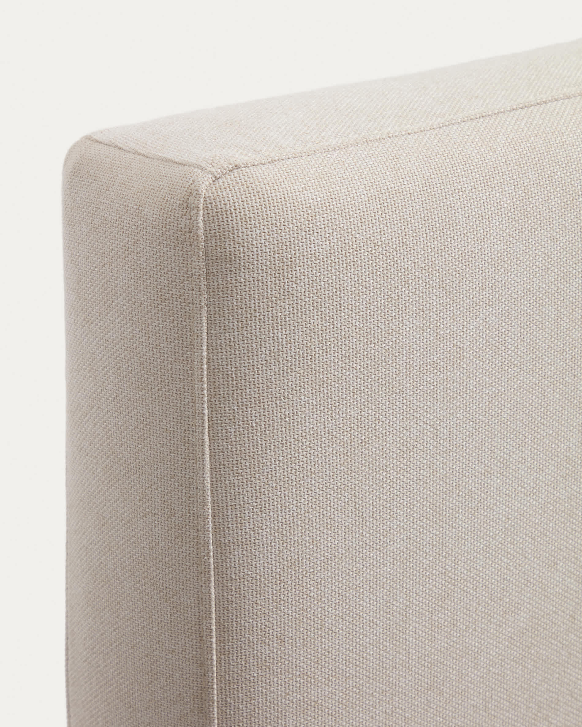 Blok ecru bed with removable covers and folding storage base for mattress 160 x 200cm FSC Mix Credit