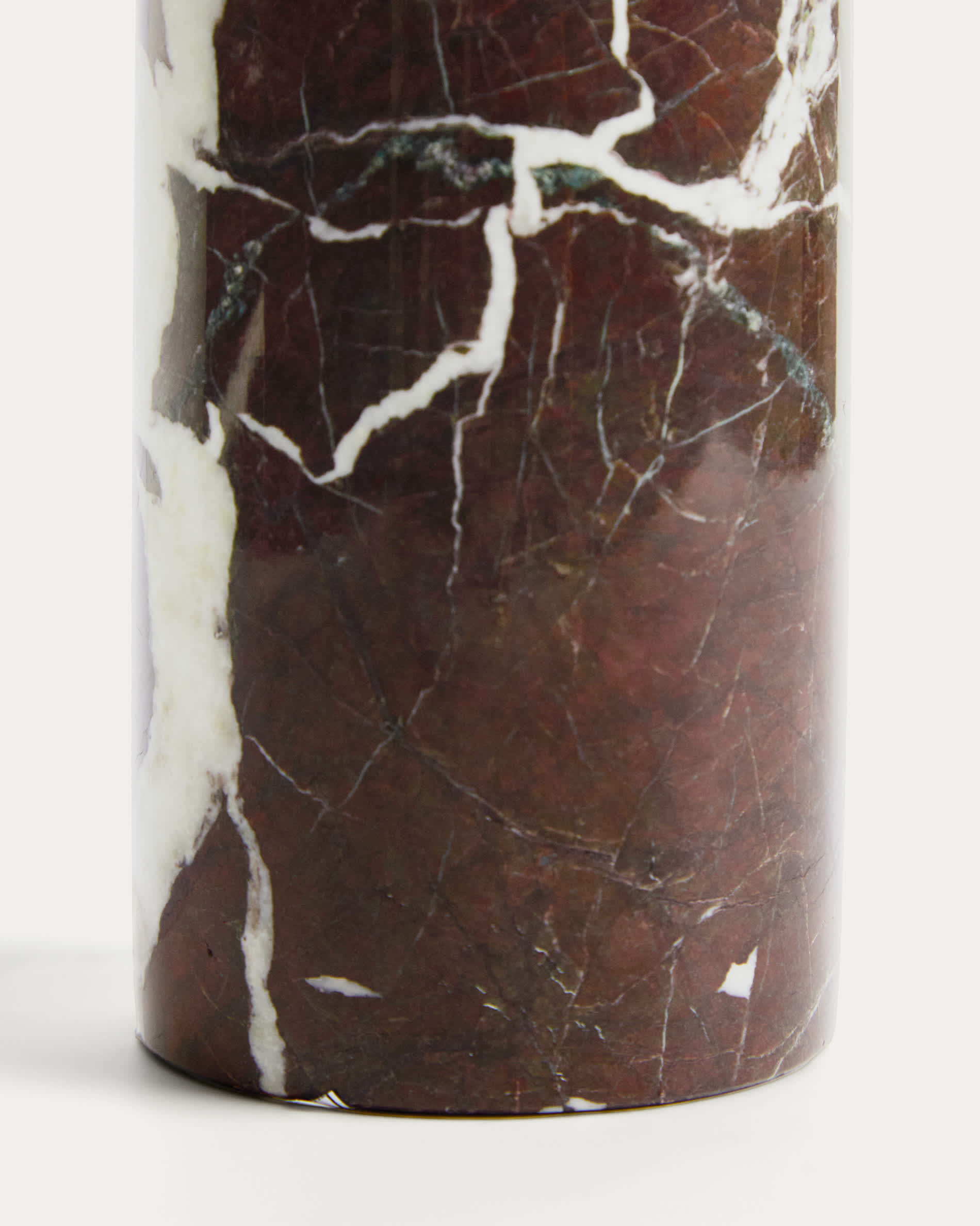 Leran burgundy marble soap dispenser
