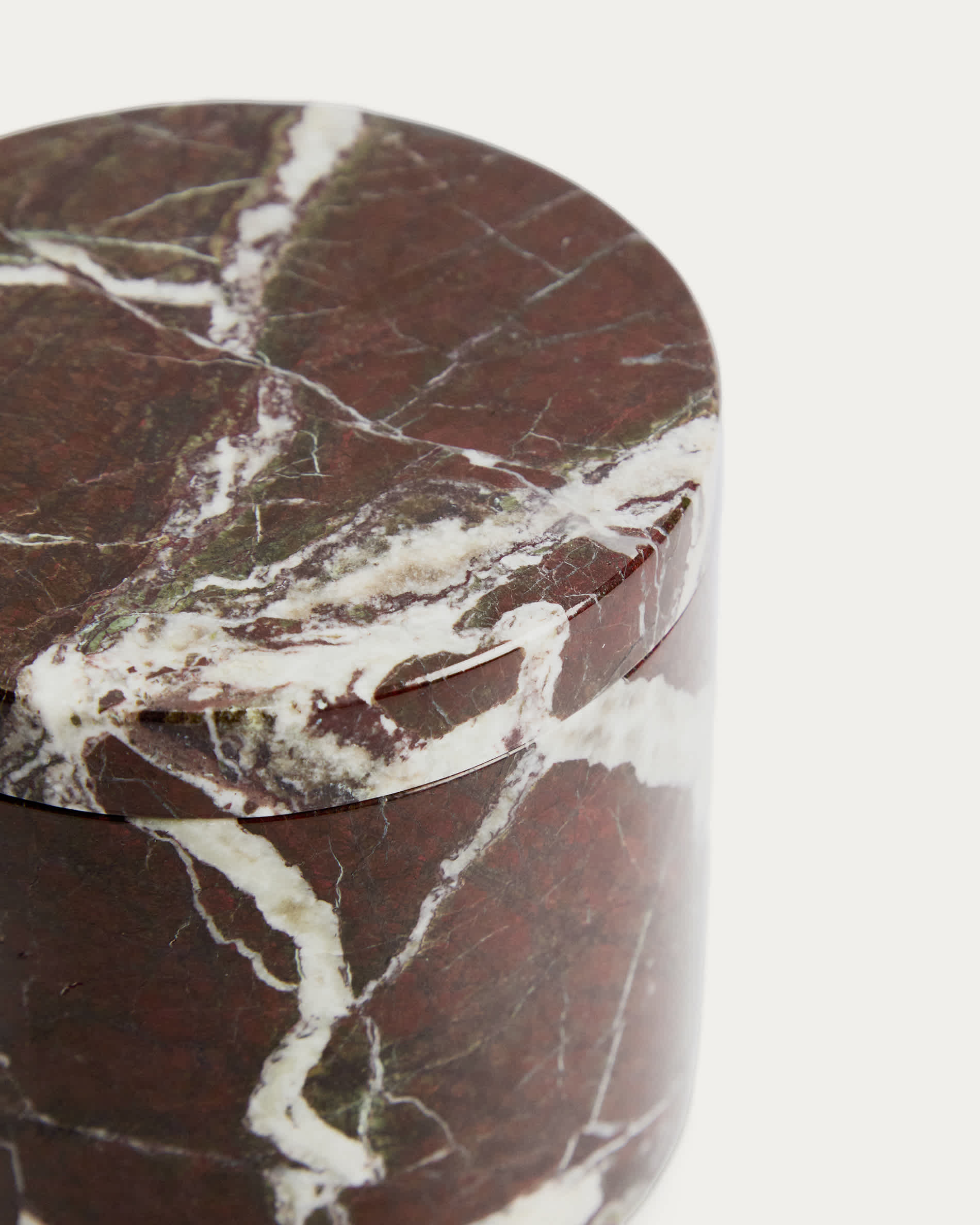 Leran burgundy marble pot
