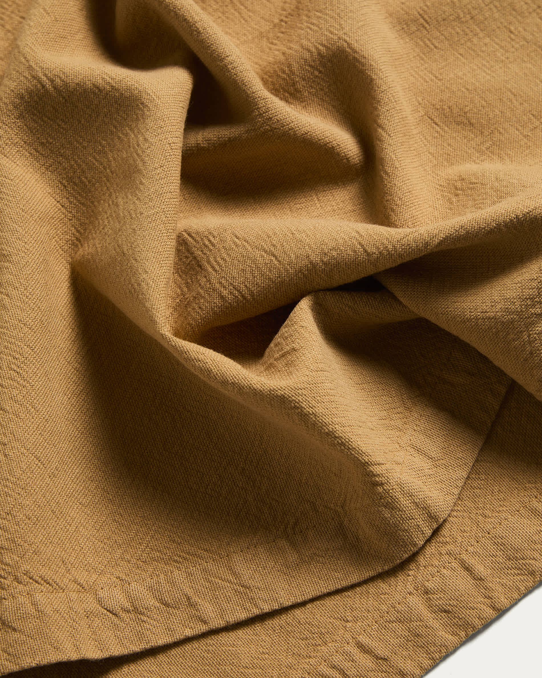 Lerava set of 2 placemats in washed mustard yellow cotton 35 x 50cm