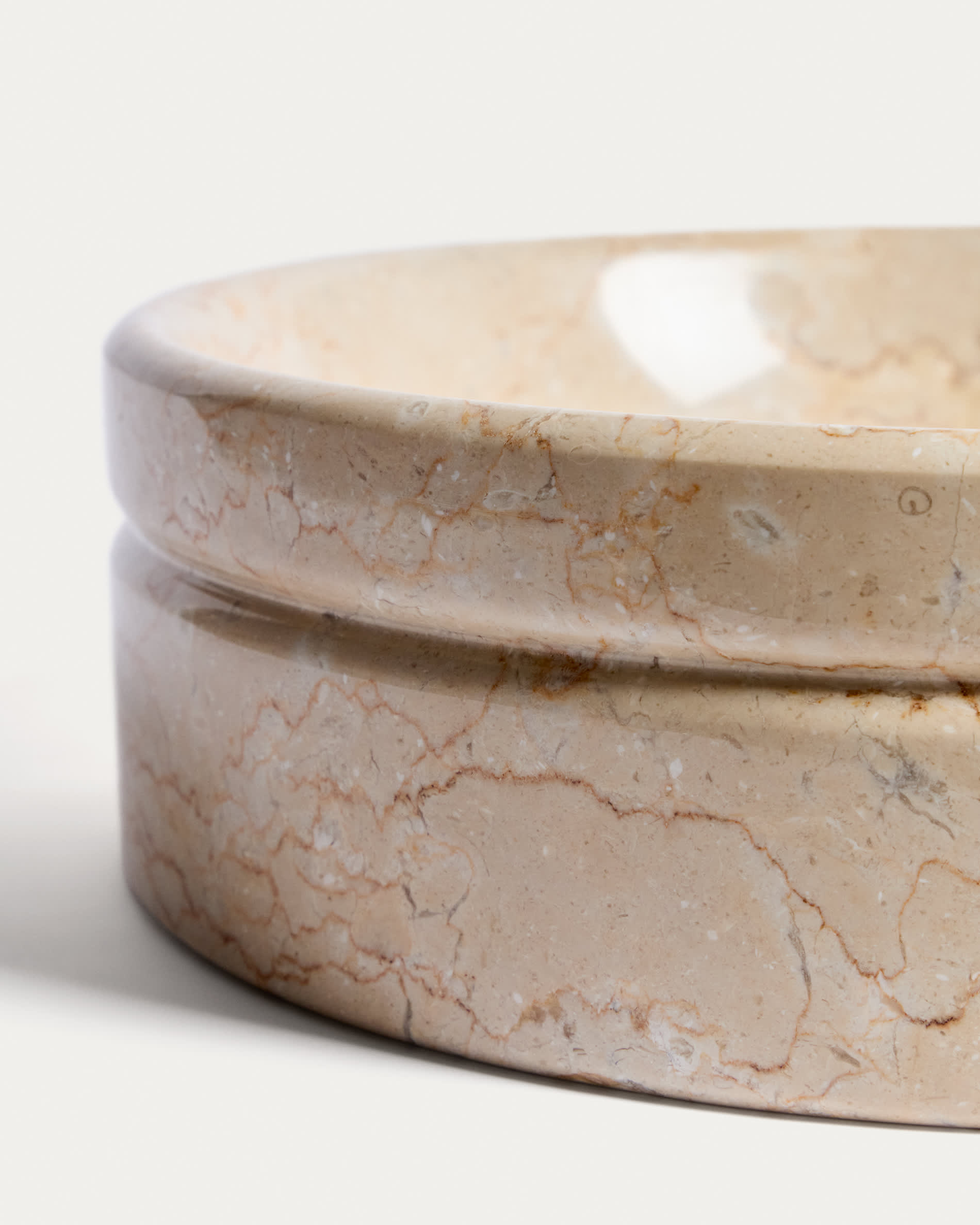Dalven beige marble countertop washbasin Ø 35cm