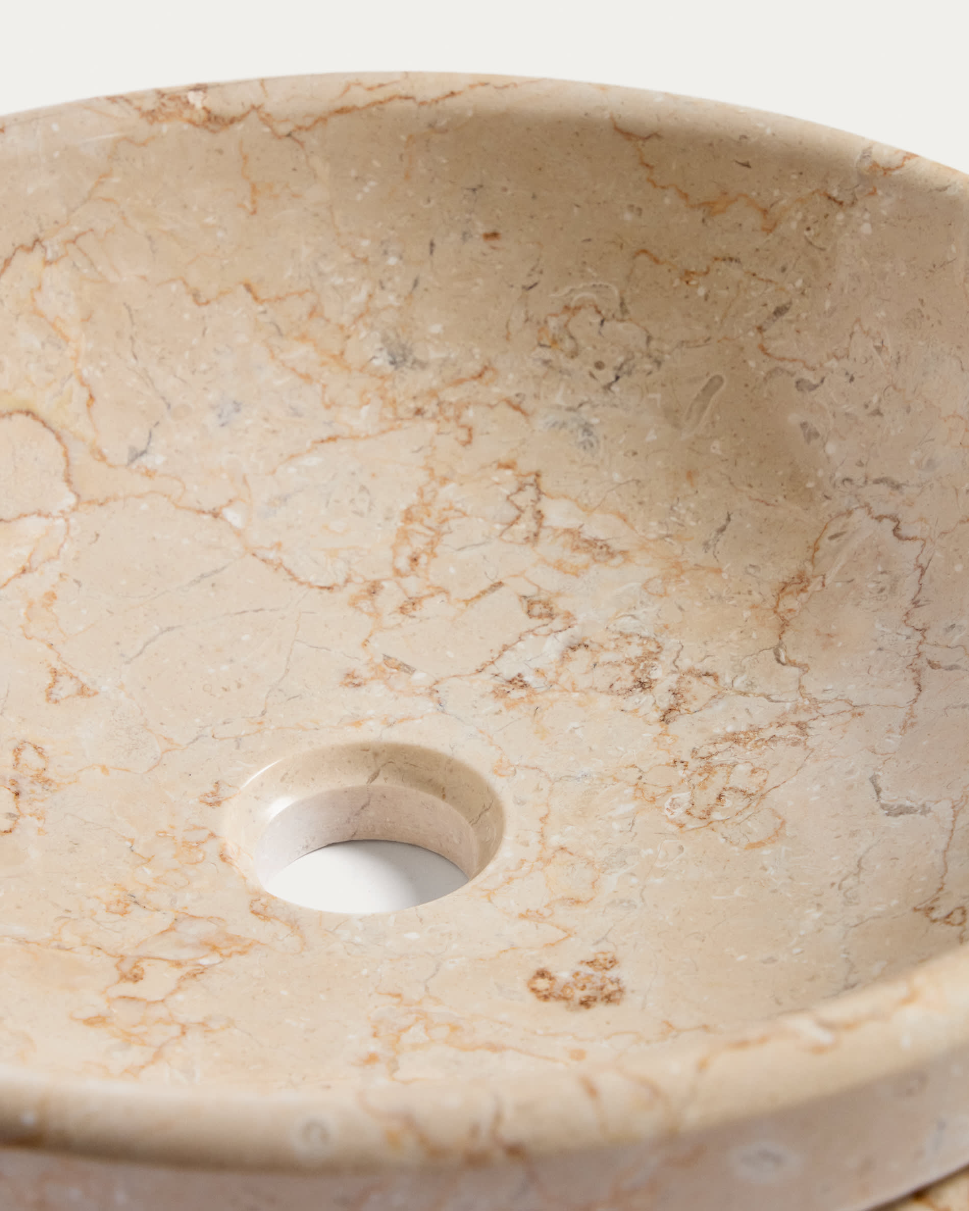 Dalven beige marble countertop washbasin Ø 35cm