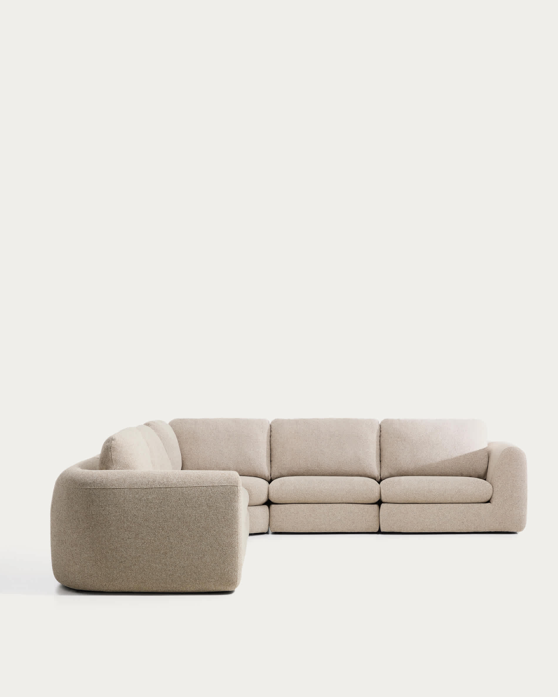 Vera beige 5-seater corner sofa 330 x 330 cm FSC Mix Credit
