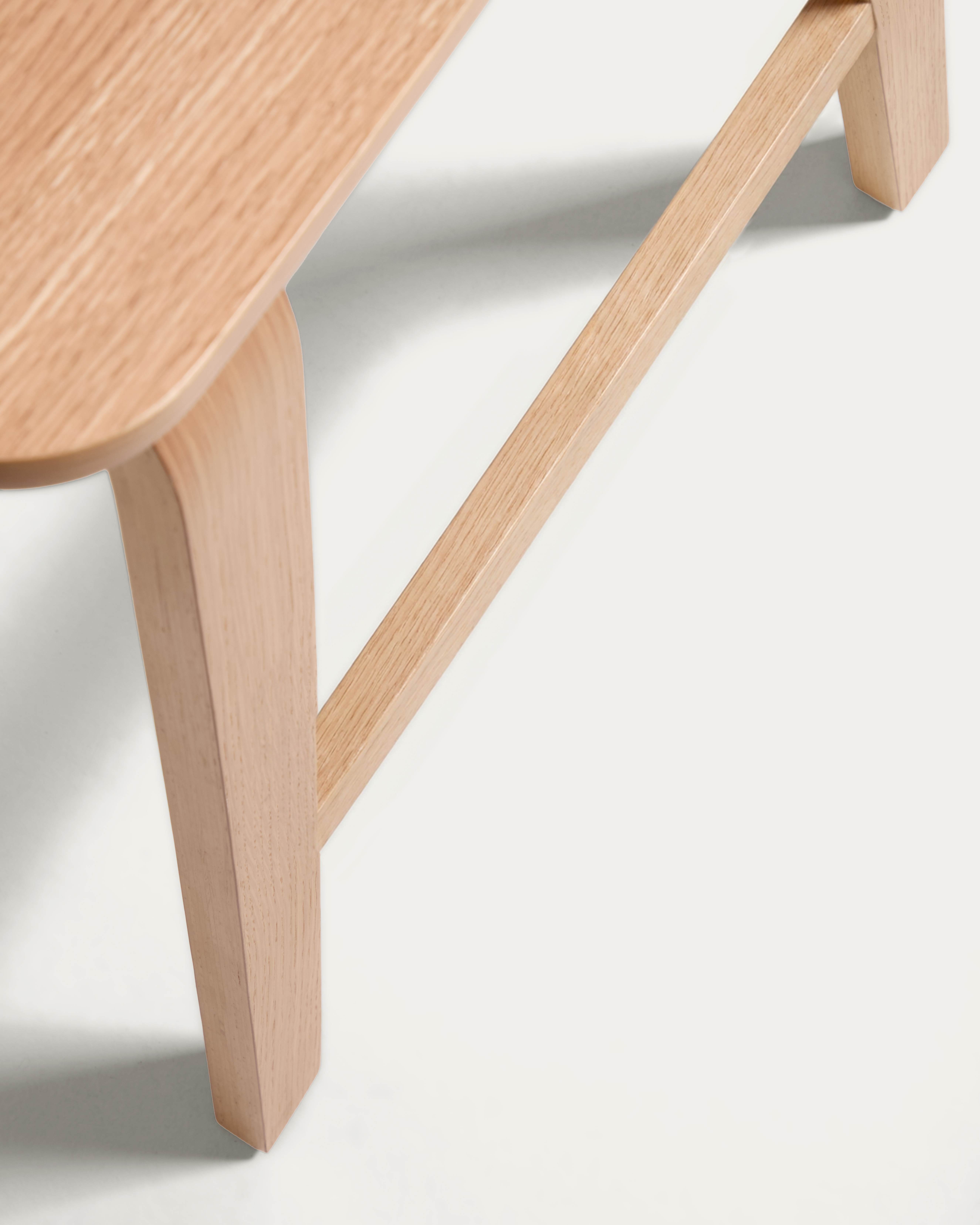 Gena stool in oak veneer 65cm