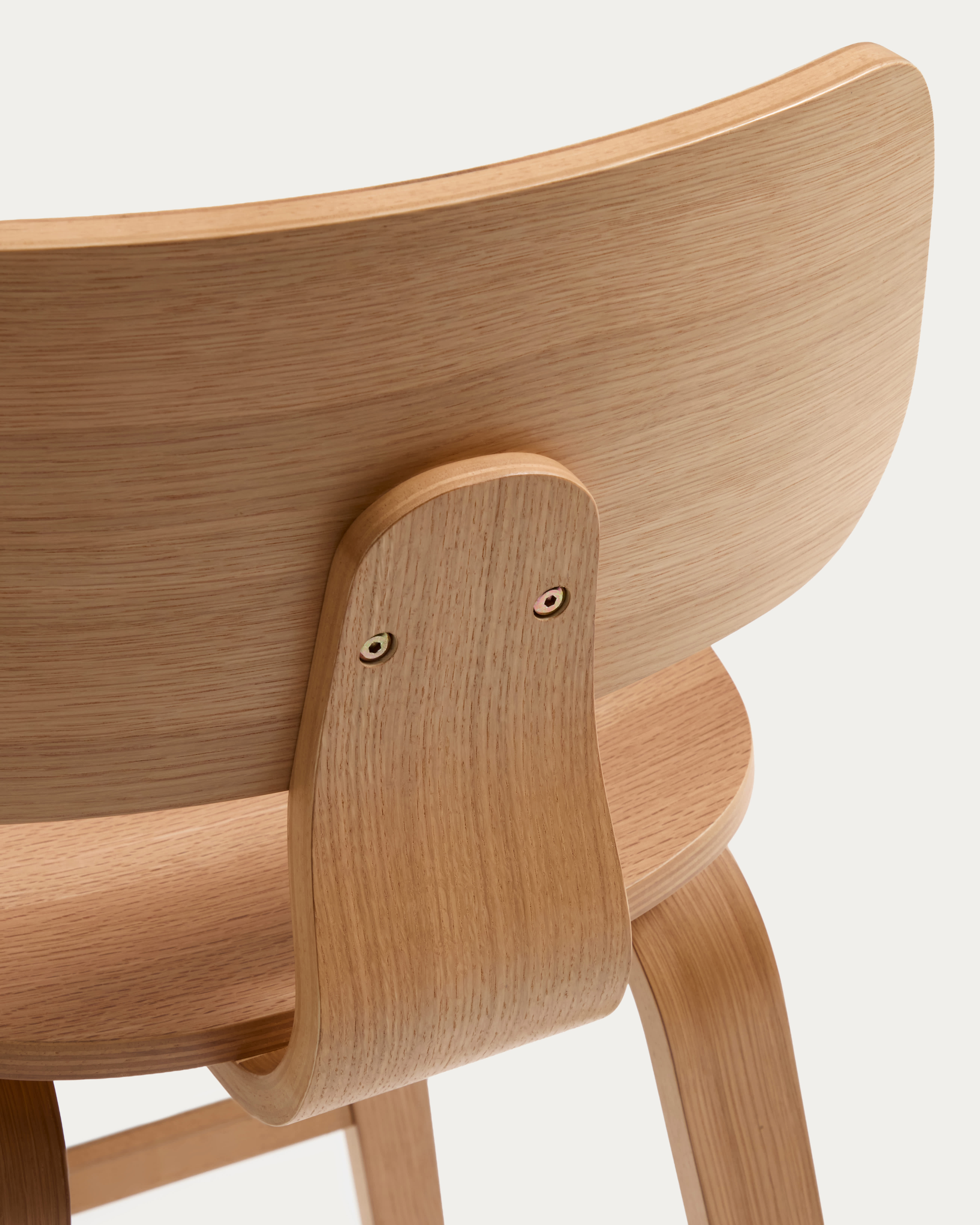 Gena stool in oak veneer 65cm