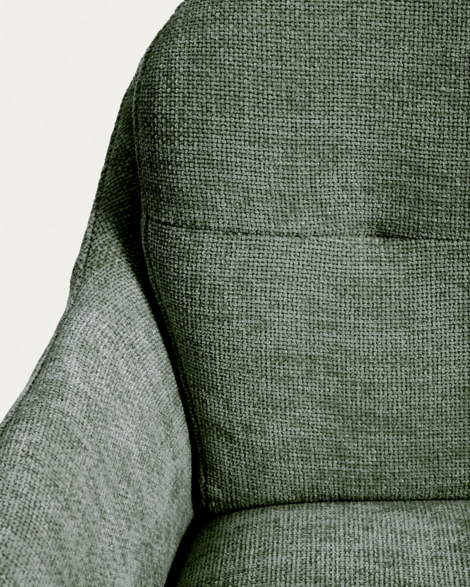 Lexa green chenille swivel stool with green-finish steel legs