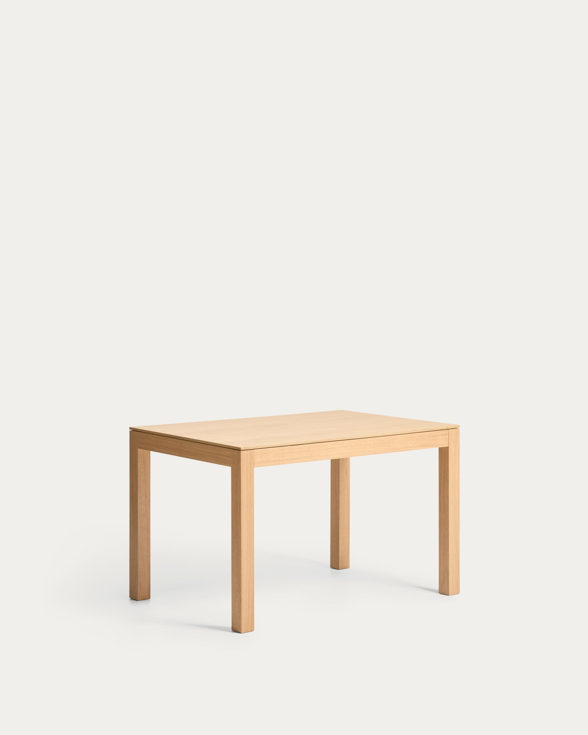 Narevi extendable table in oak veneer with natural finish 130 (190) x 80 cm