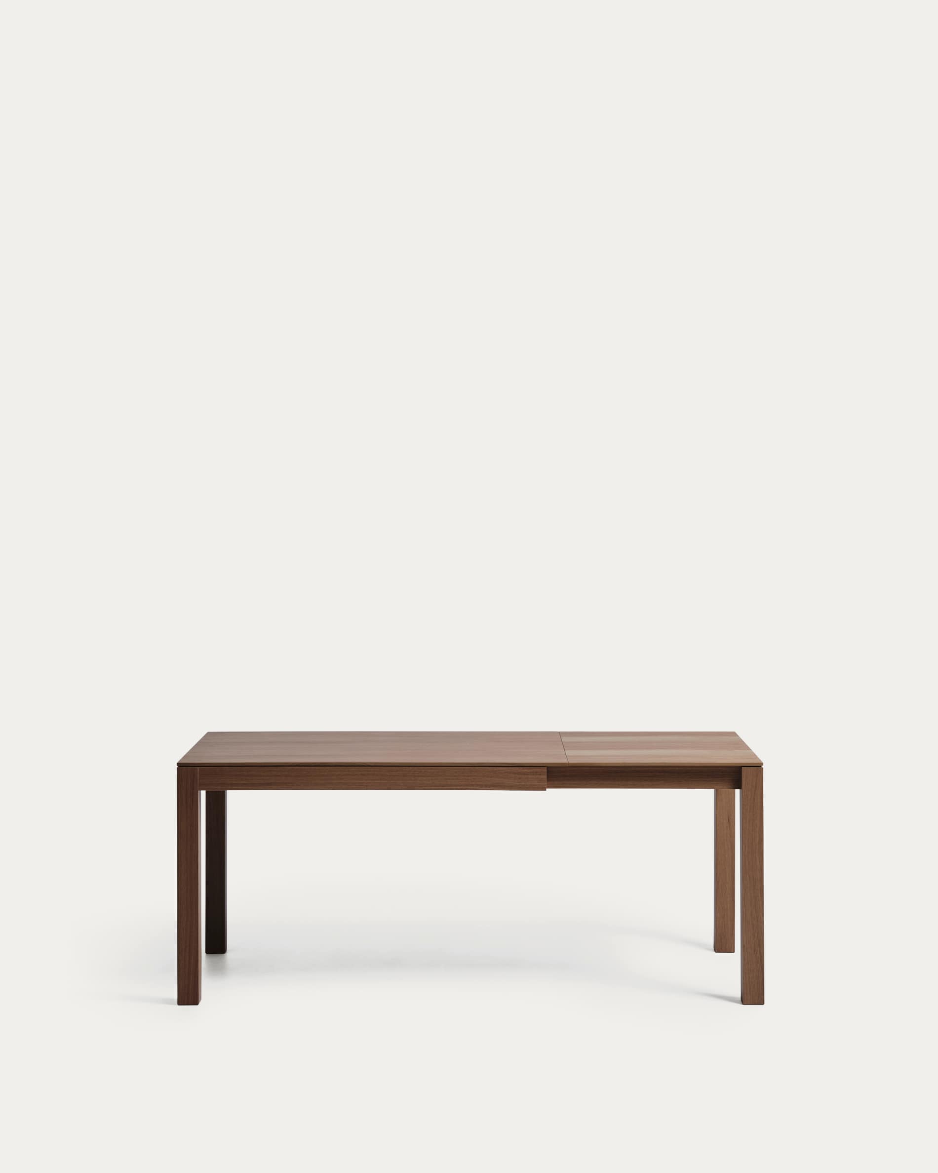 Narevi extendable table in oak veneer with walnut finish 130 (190) x 80 cm