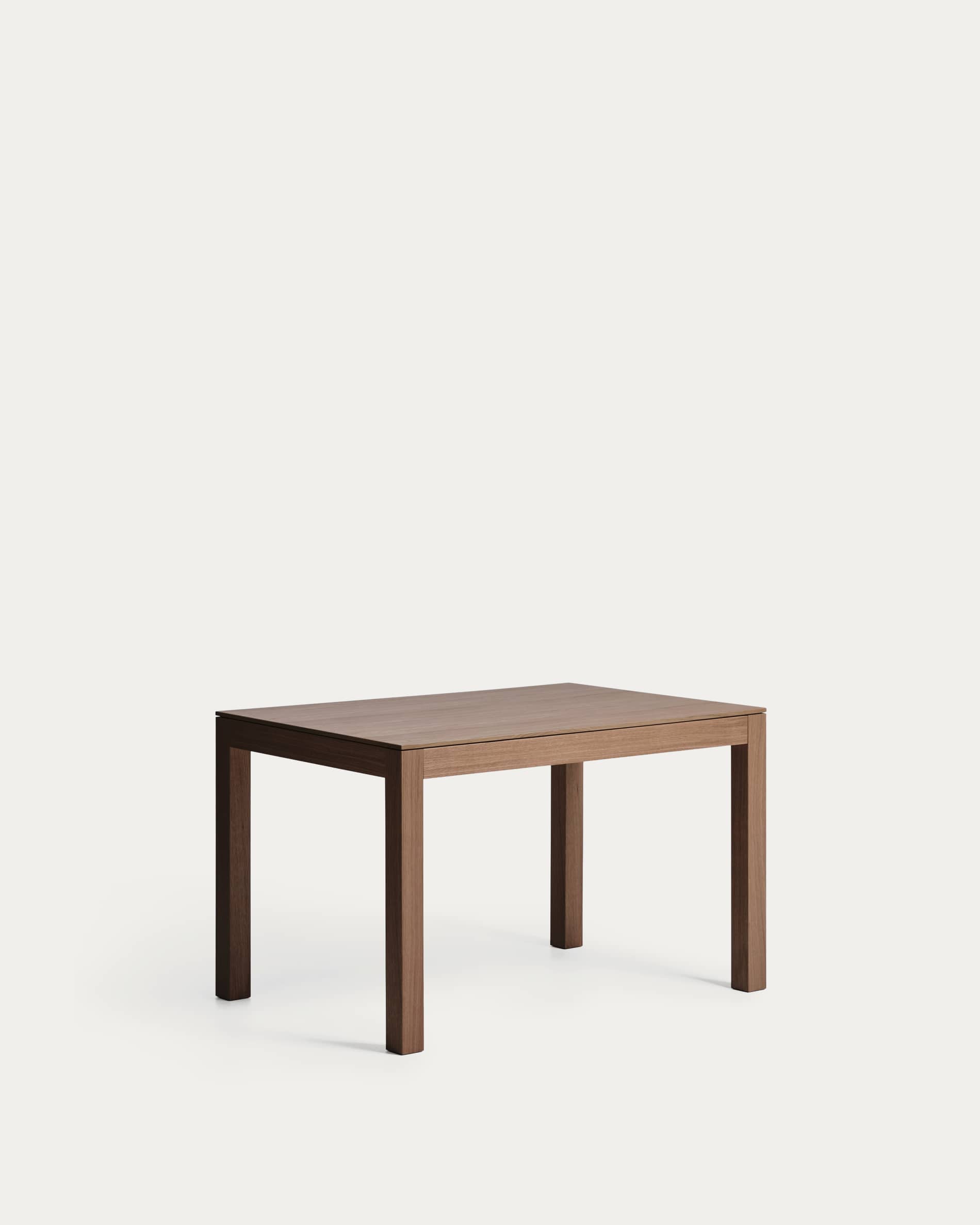 Narevi extendable table in oak veneer with walnut finish 130 (190) x 80 cm