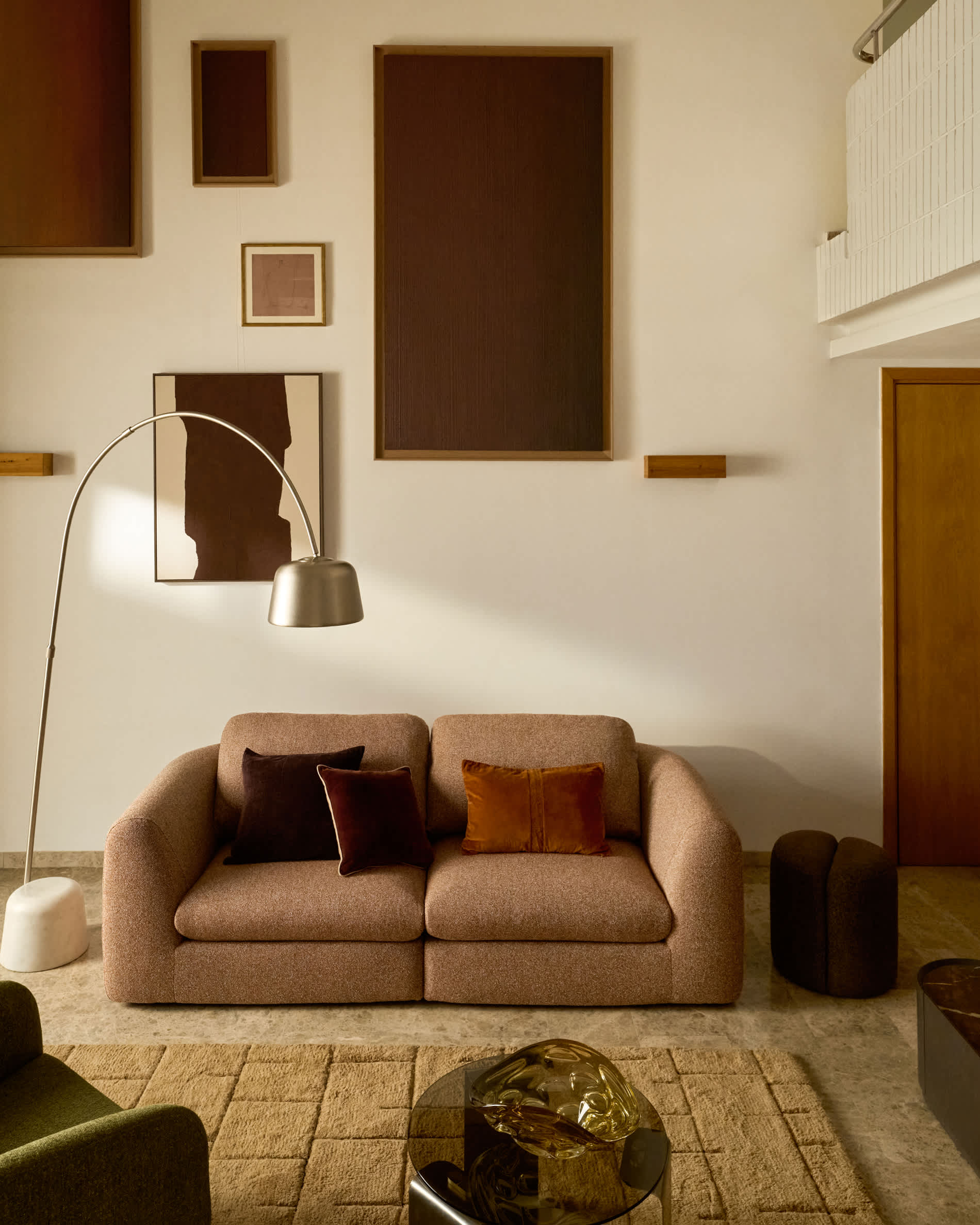 Vera terracotta 3-seater sofa 230 cm FSC Mix Credit