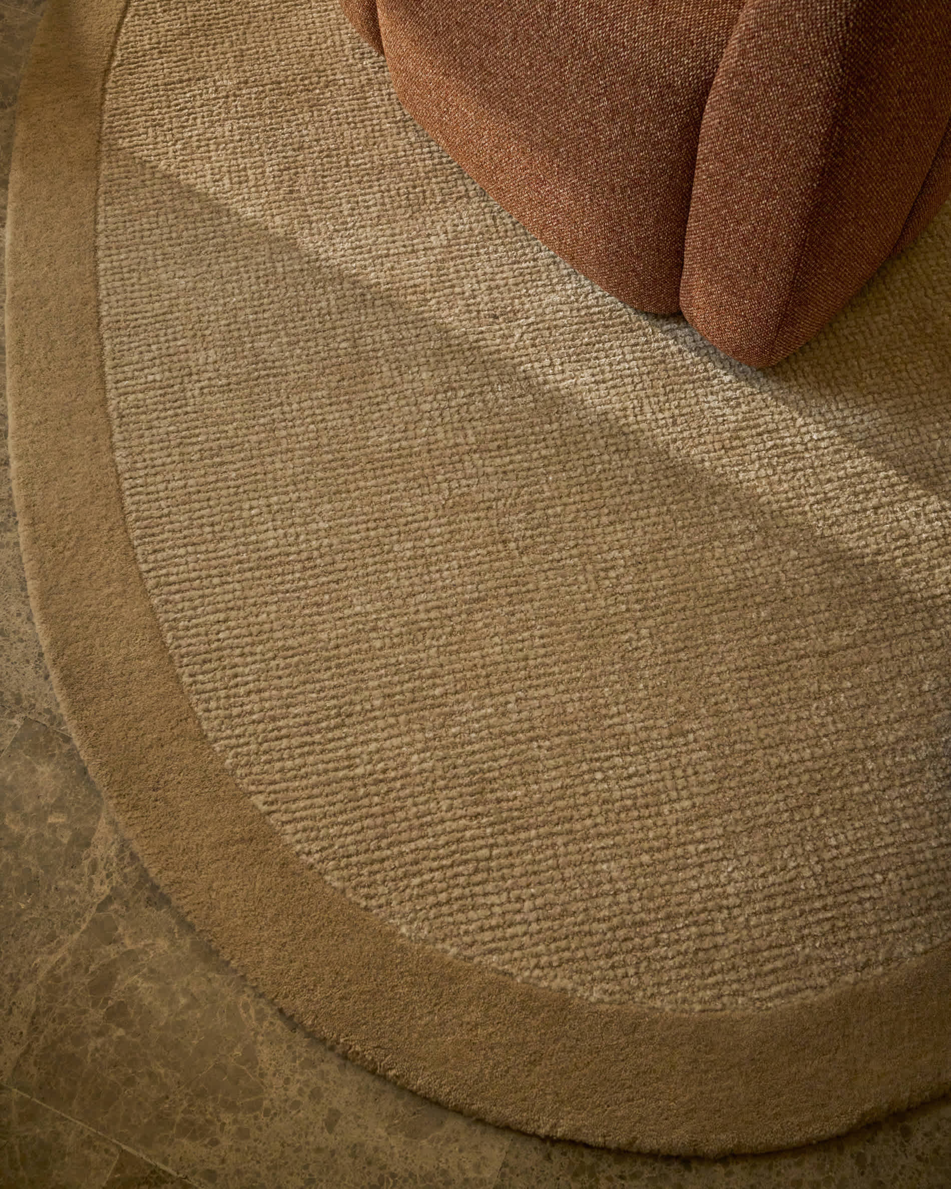 Ivena beige wool and viscose rug 160 x 230 cm