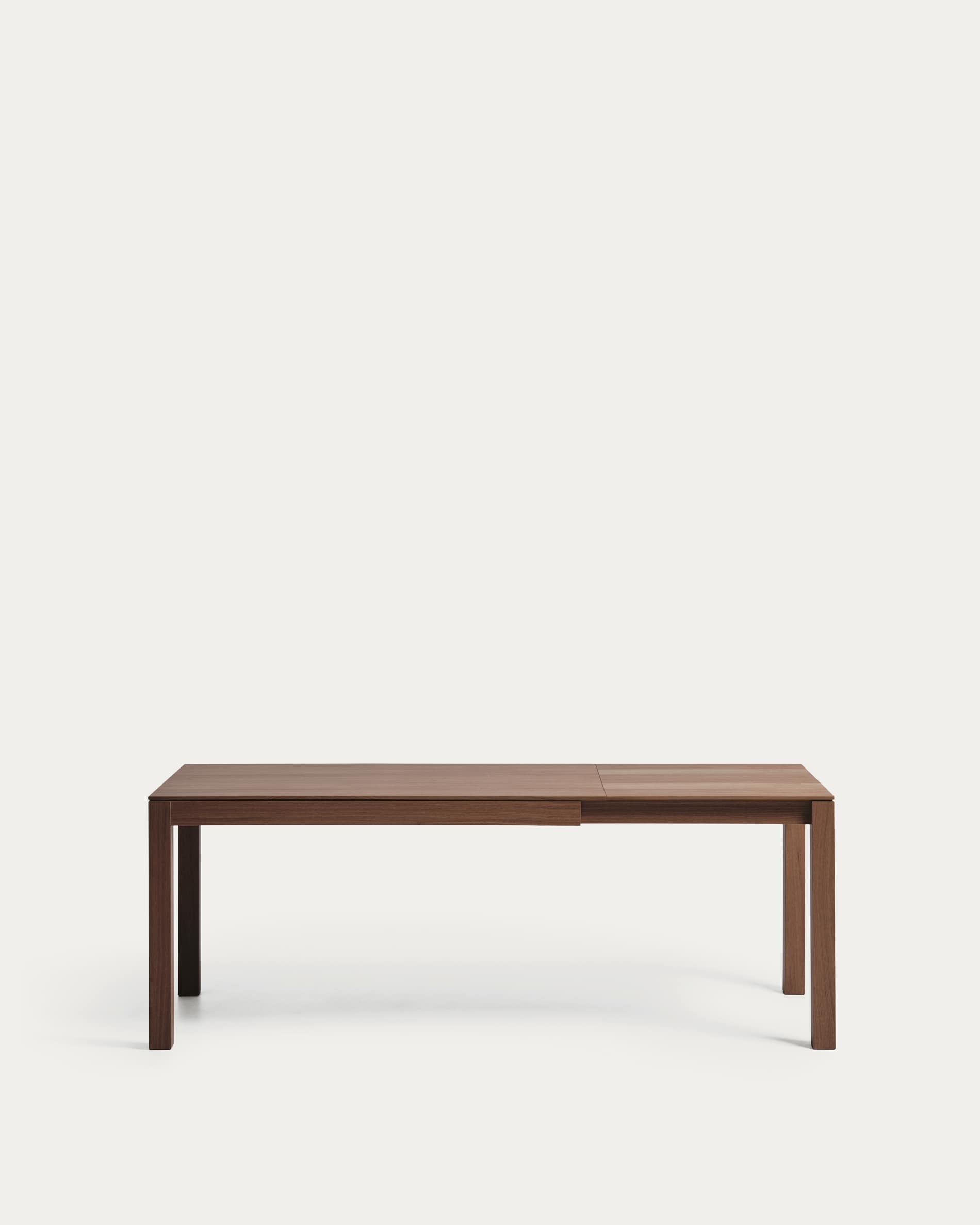 Narevi extendable table in oak veneer with walnut finish 170 (230) x 80 cm