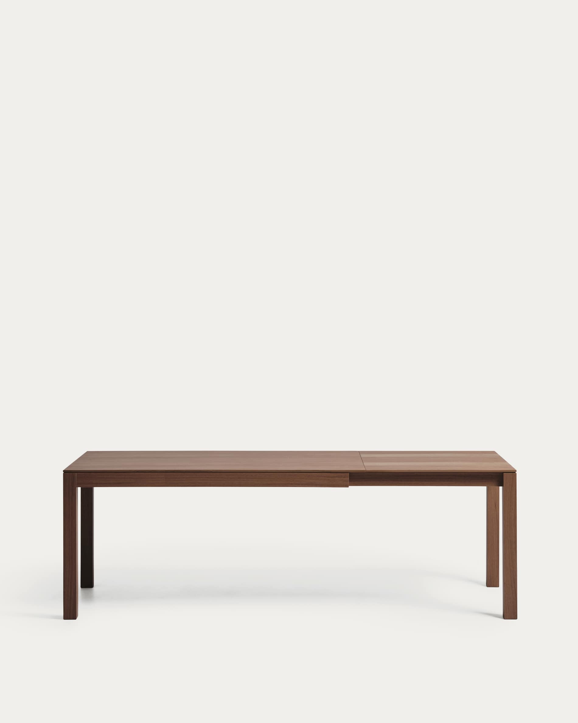 Narevi extendable table in oak veneer with walnut finish 210 (270) x 100 cm