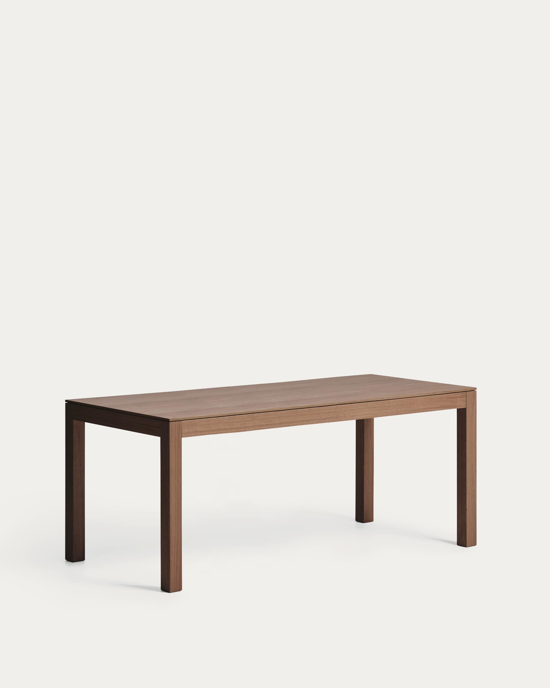 Narevi extendable table in oak veneer with walnut finish 210 (270) x 100 cm