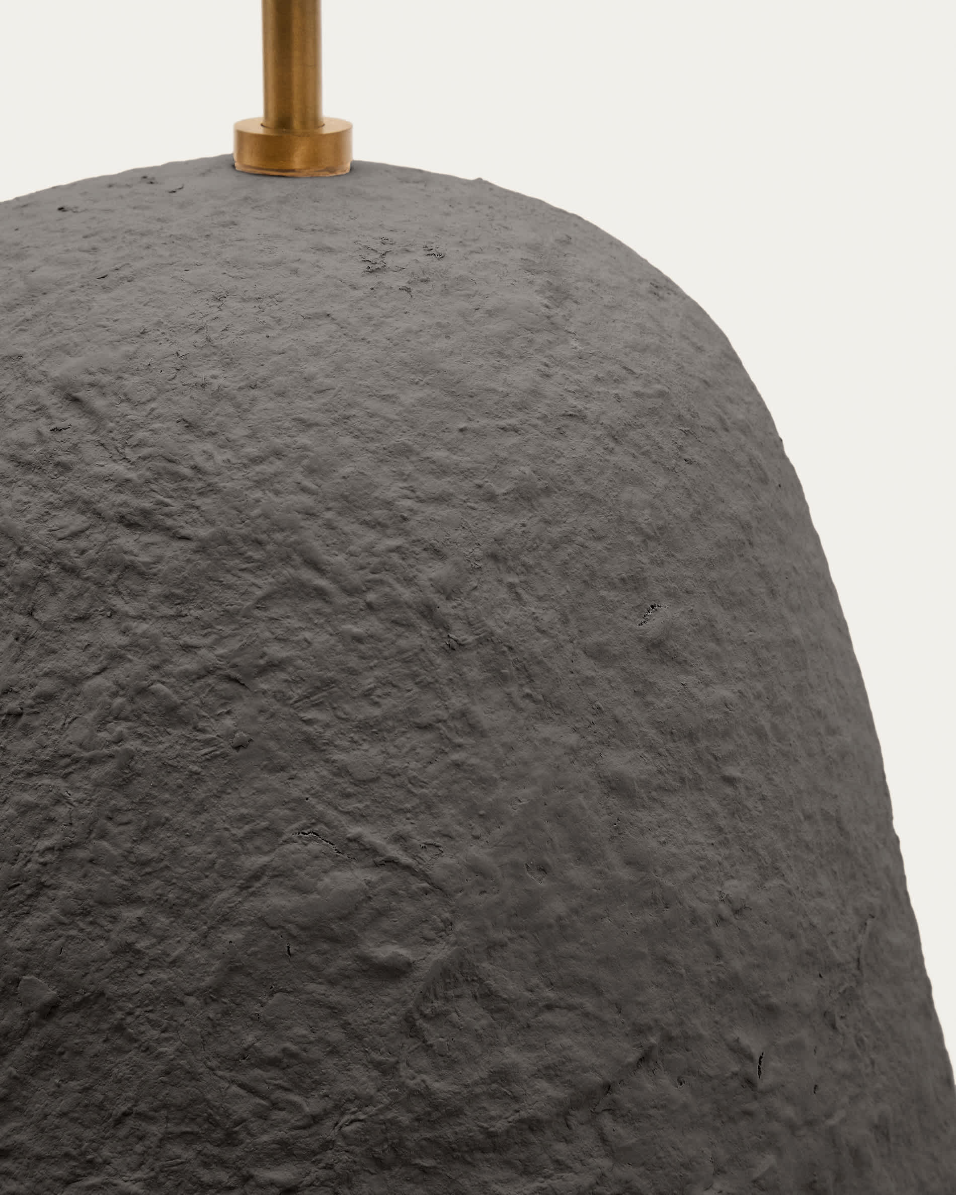 Lisora ceiling lamp in brown papier-mâché Ø35cm