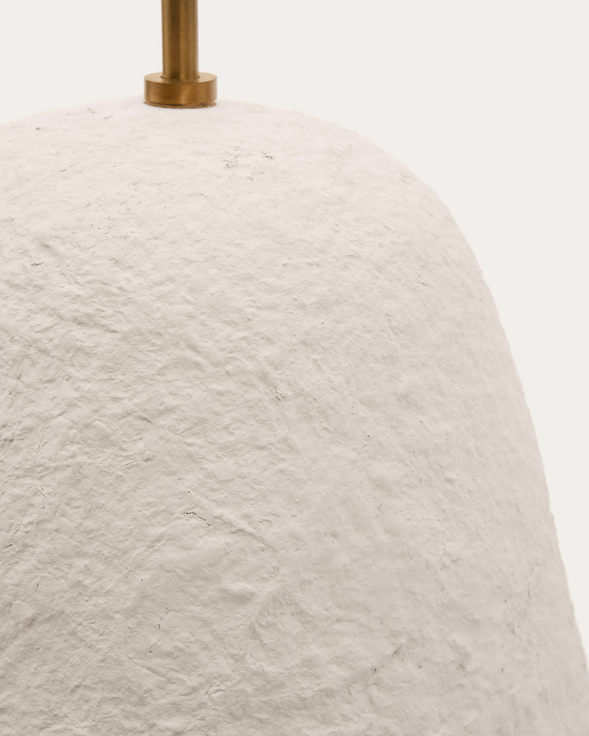 Lisora ceiling lamp in beige papier-mâché Ø35cm