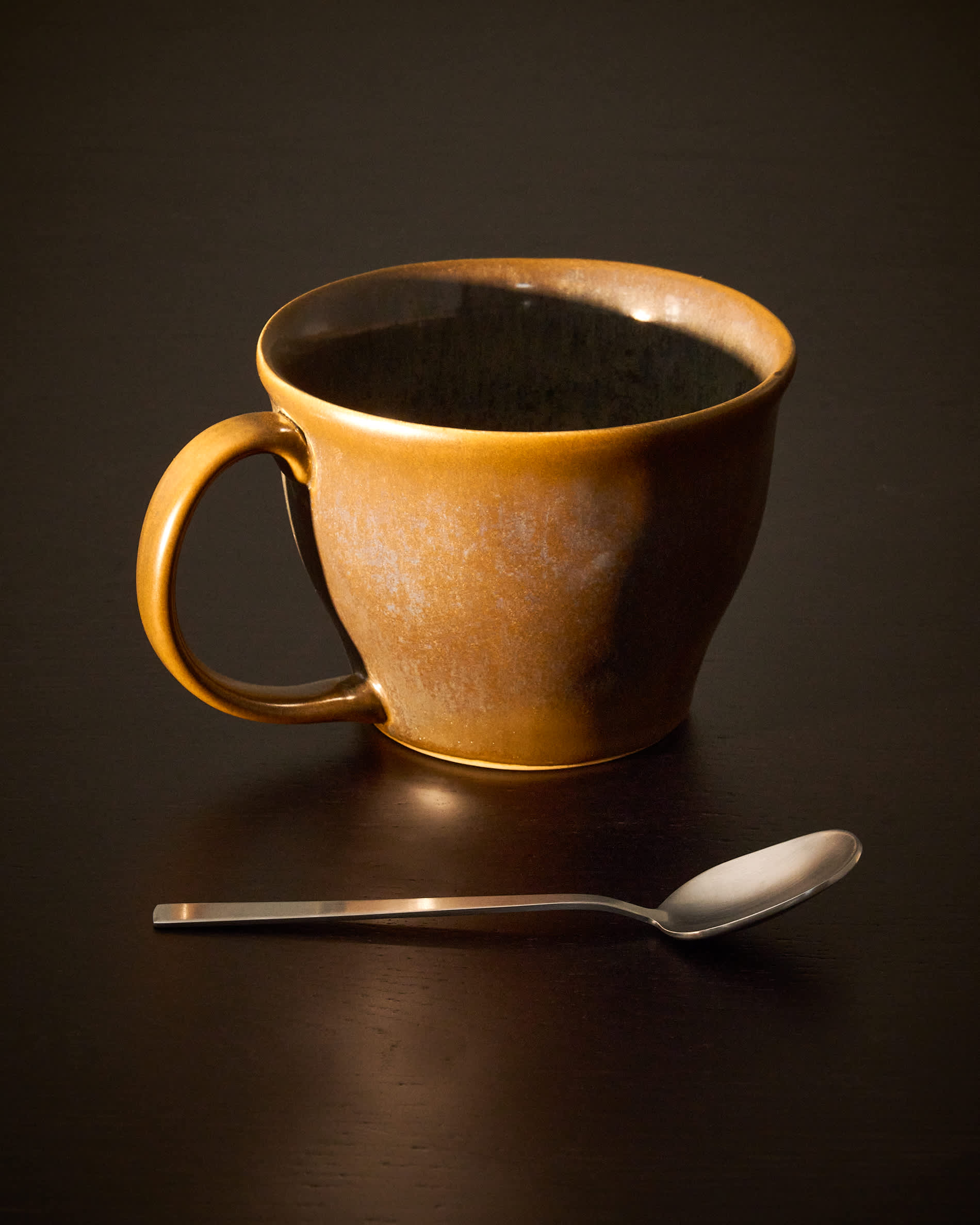 Aderno moss green ceramic mug