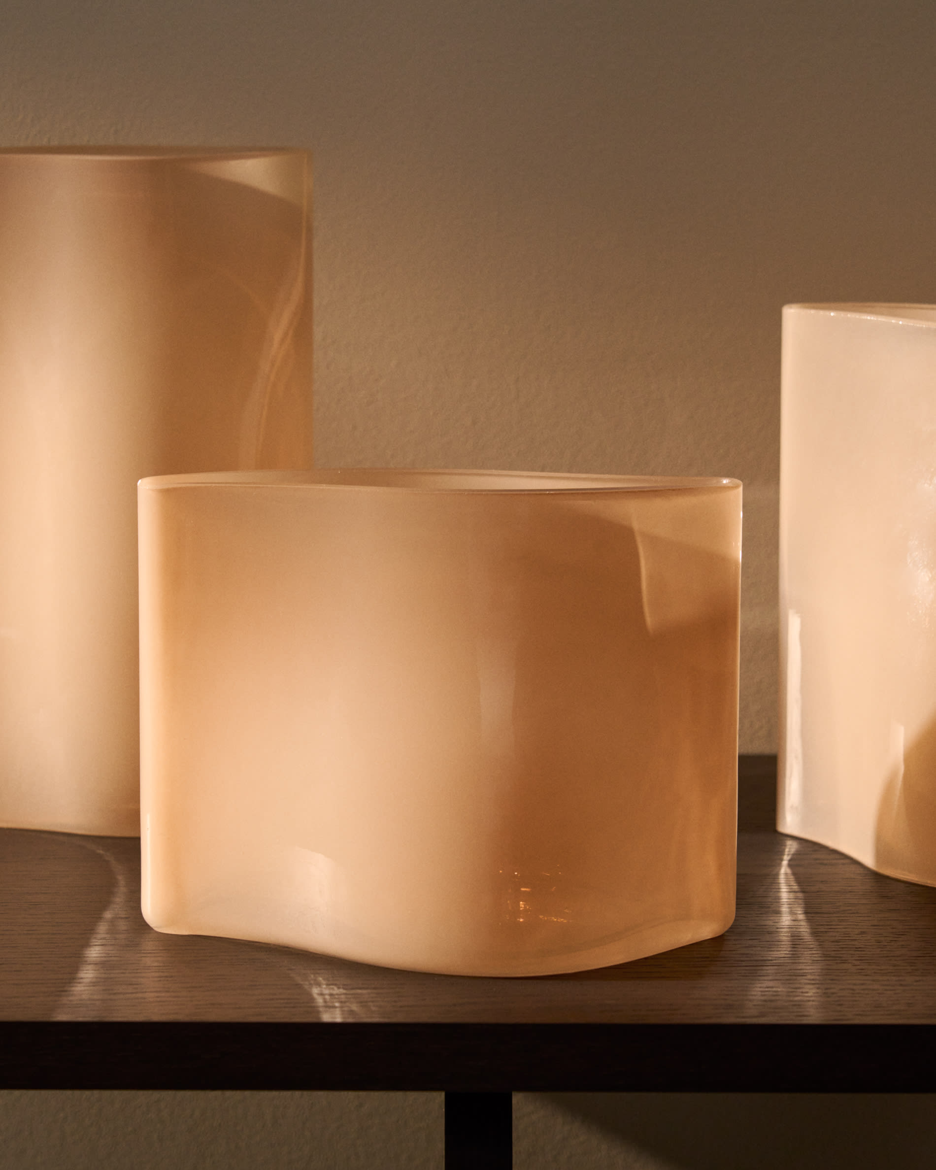 Ardeni pale pink glass vase 15.5 cm
