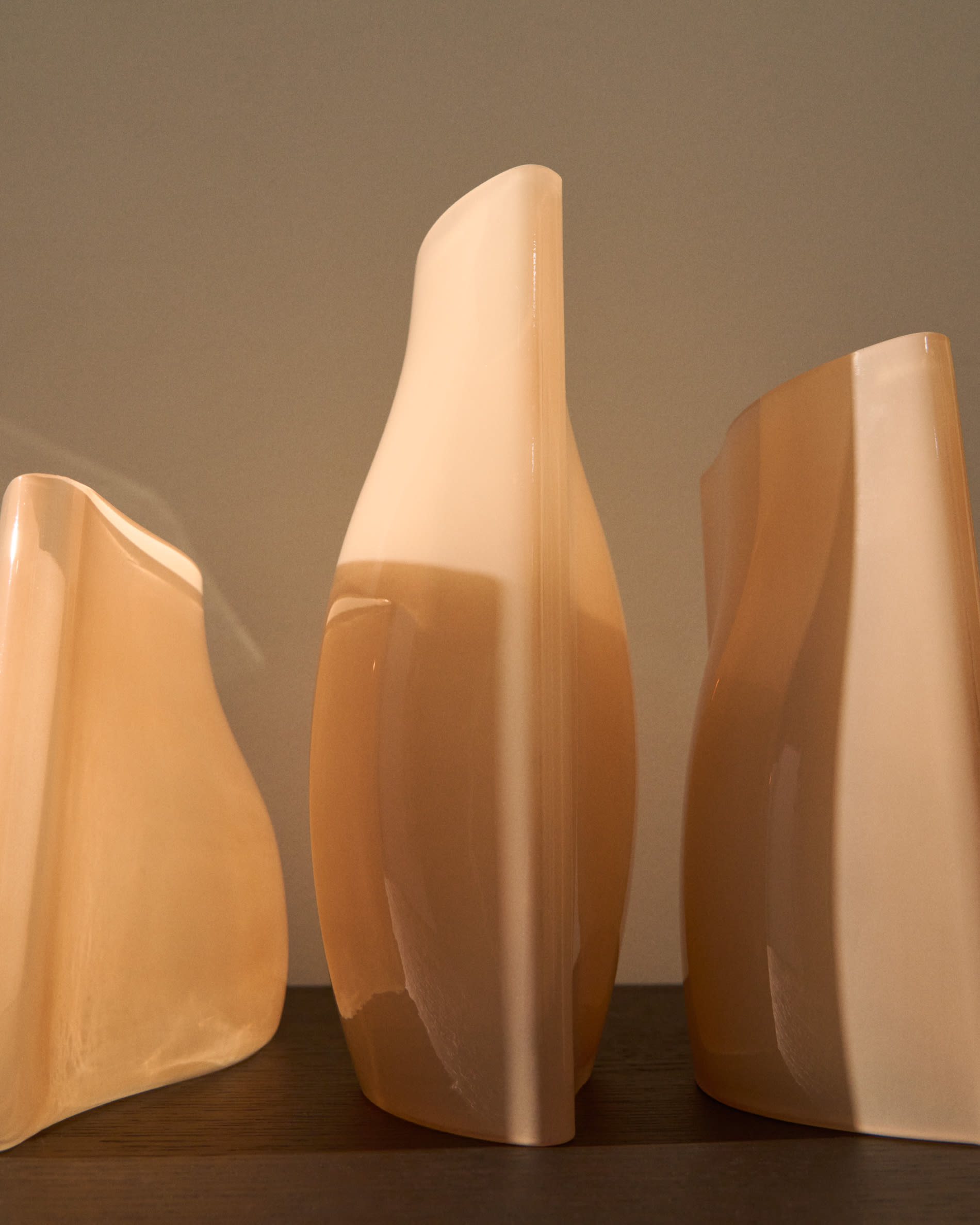 Ardeni pale pink glass vase 28 cm
