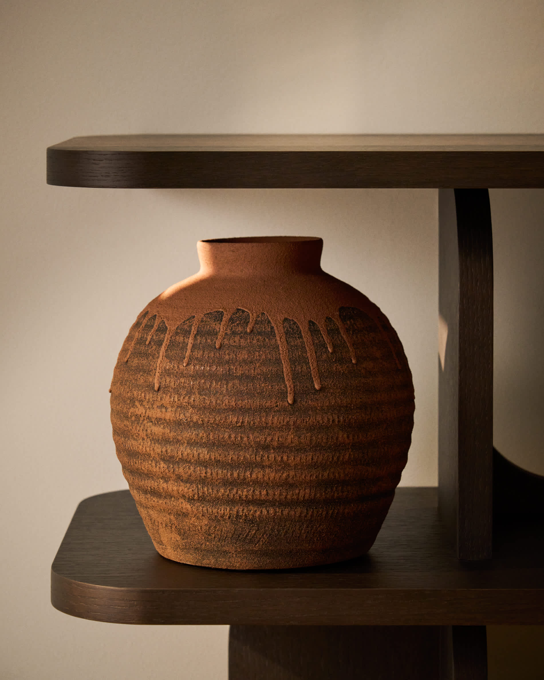 Emiro vase in terracotta ceramic 24cm