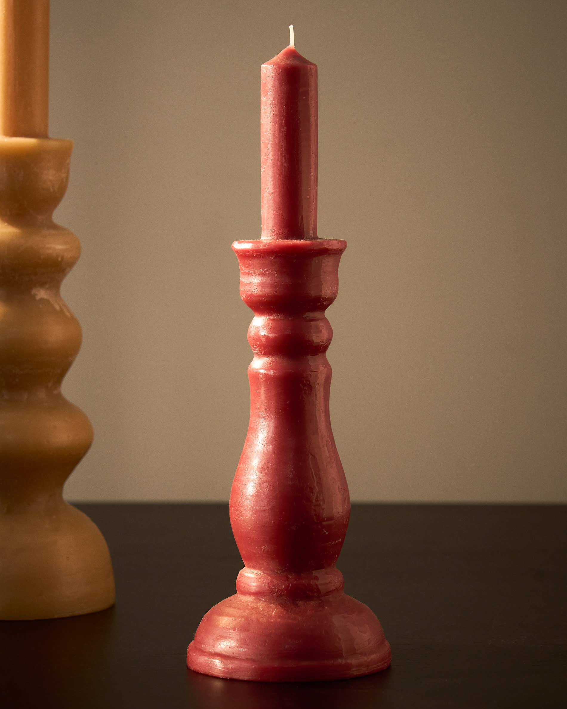 Maroon Ferel candle 35 cm