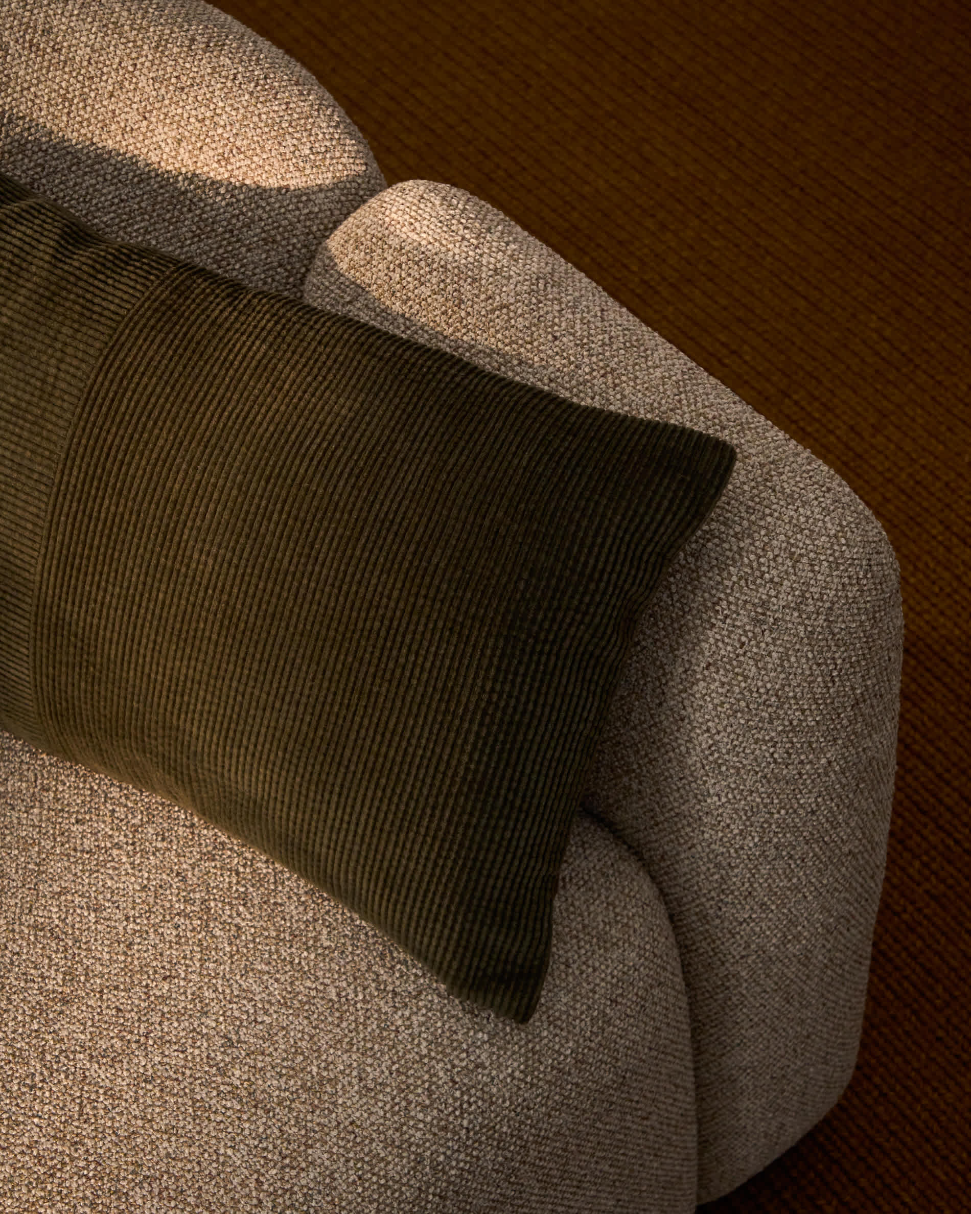 Seliria green 100% cotton corduroy cushion cover 30 x 50 cm