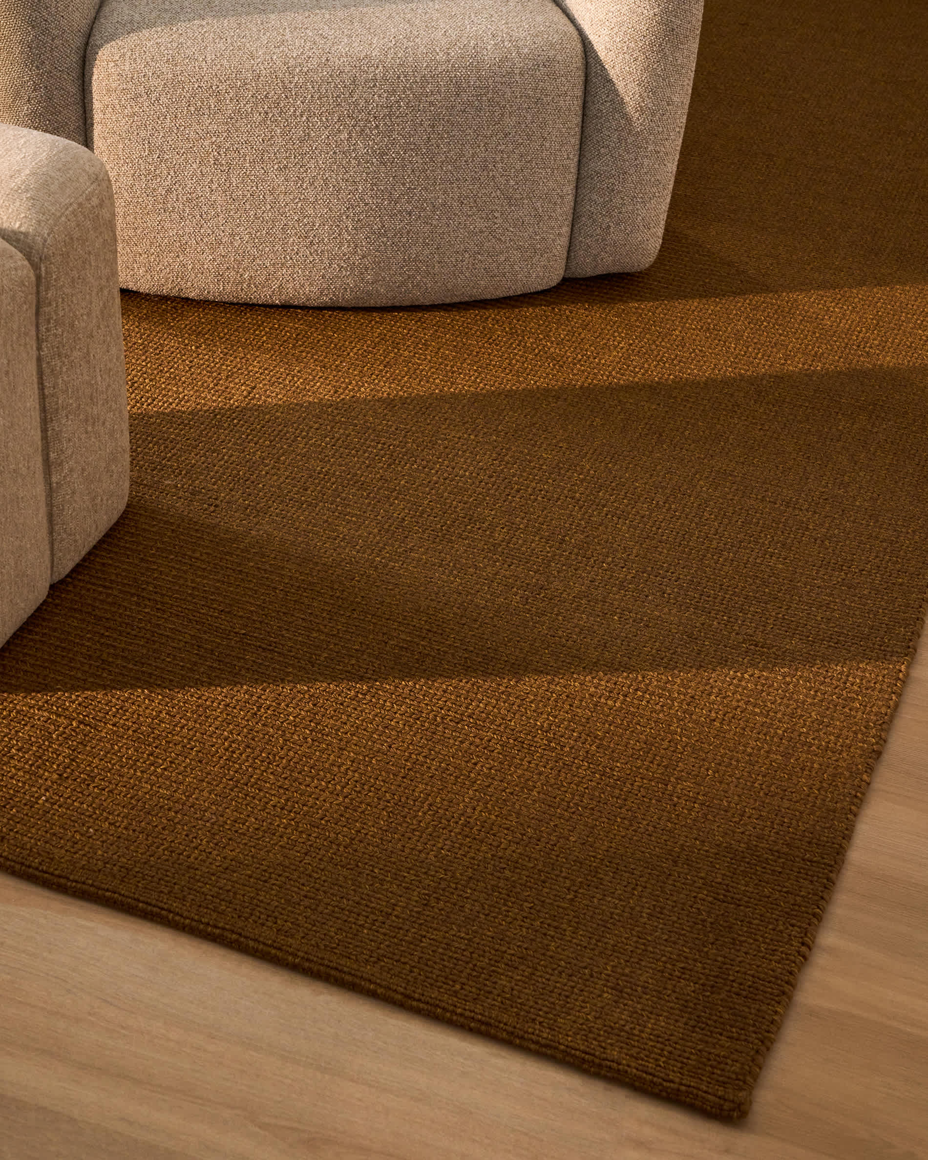 Turiane brown synthetic fibre rug 160 x 230 cm
