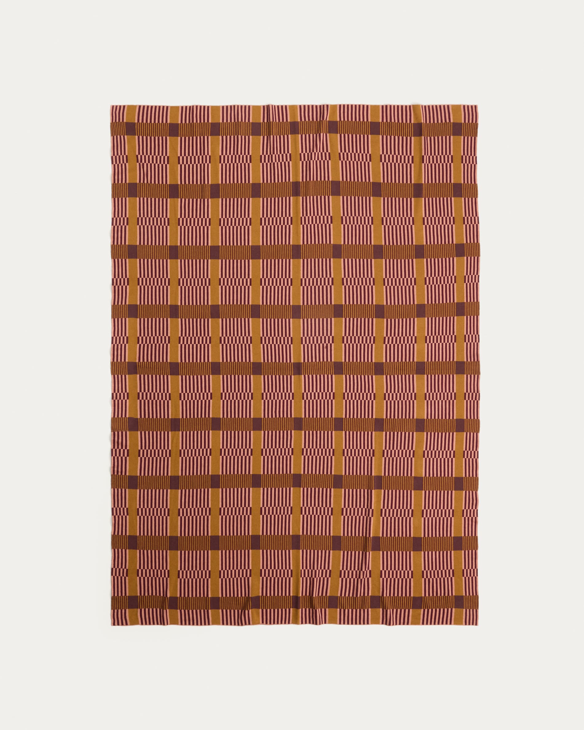 Ately 100% cotton multicoloured blanket 130 x 170 cm
