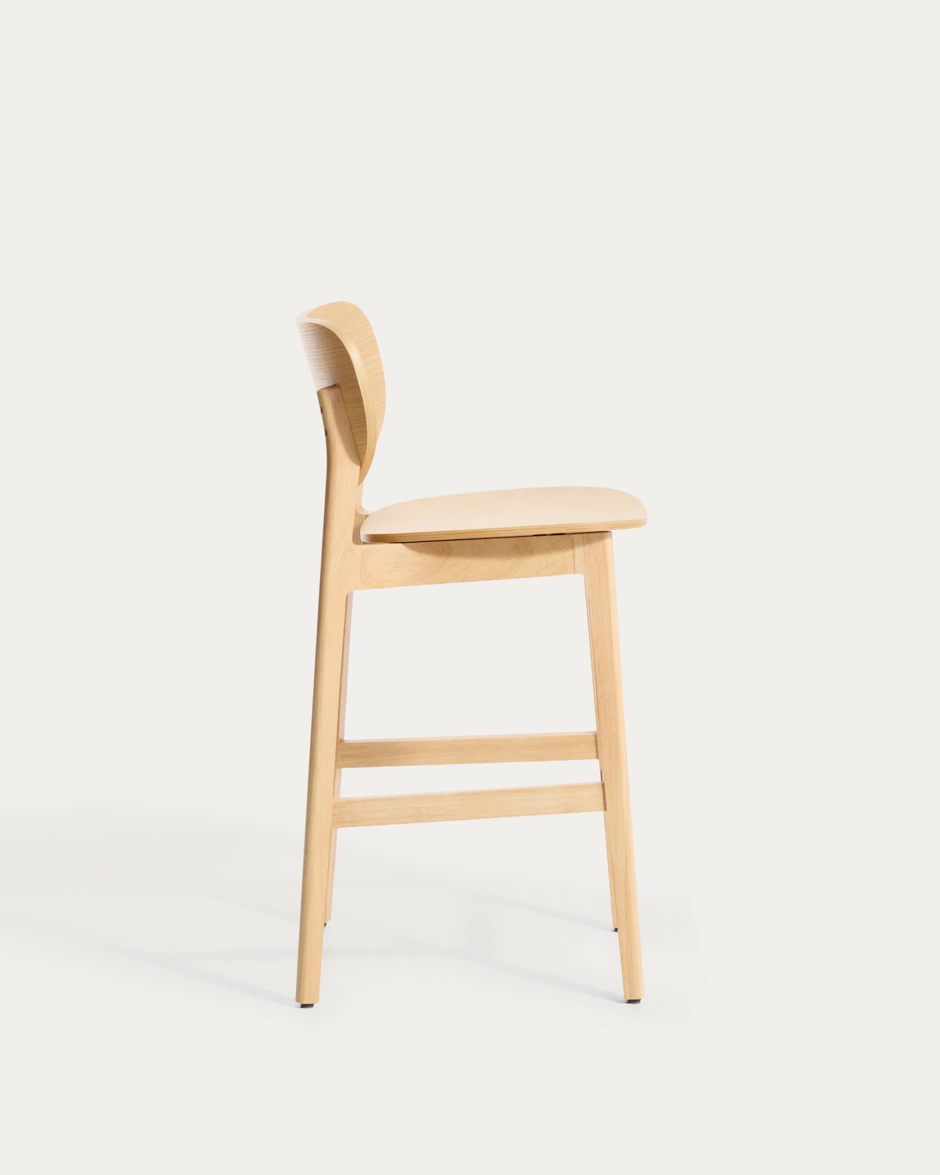 Ludara stool in oak veneer 65cm