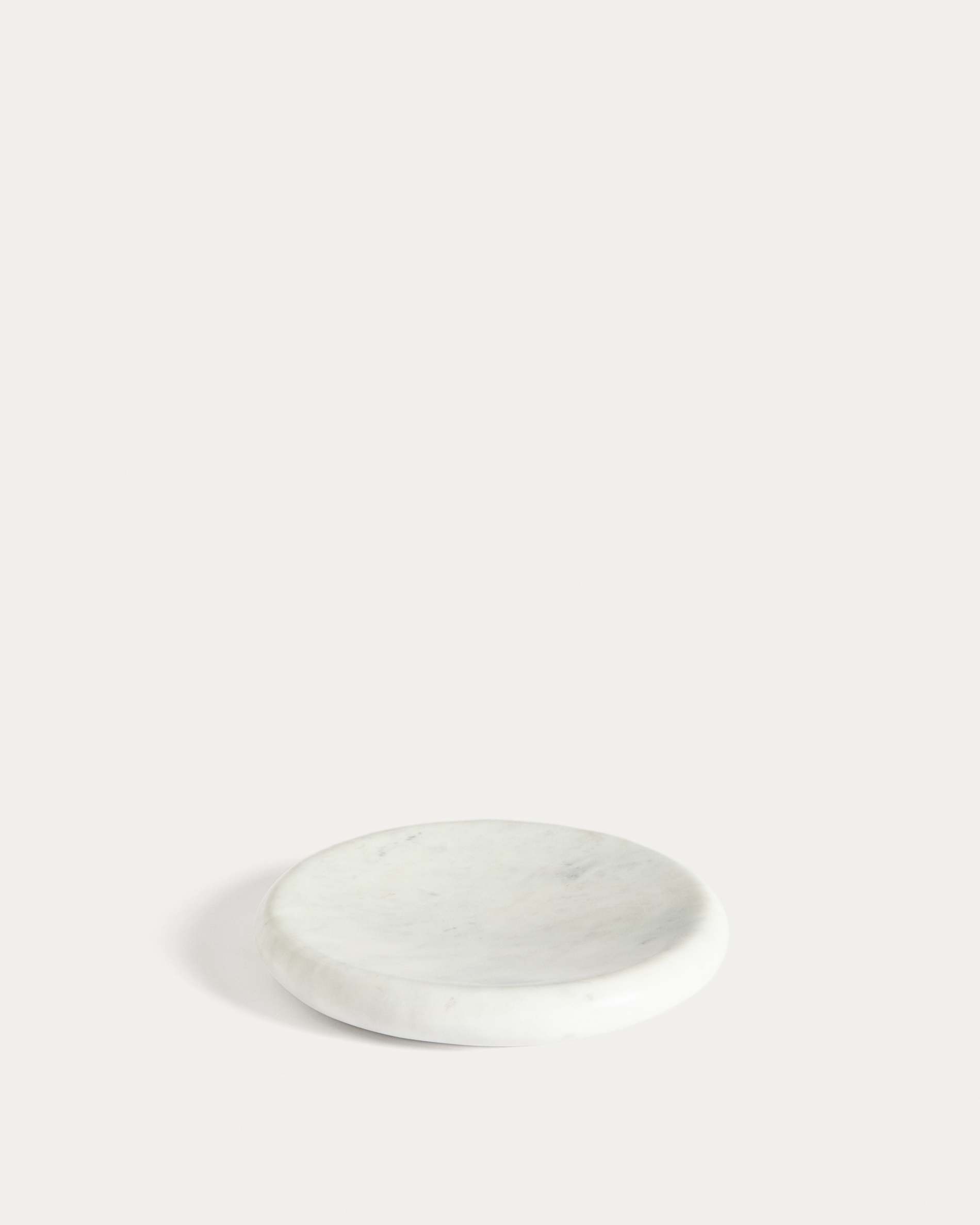 Obena tray in white marble Ø 20 cm