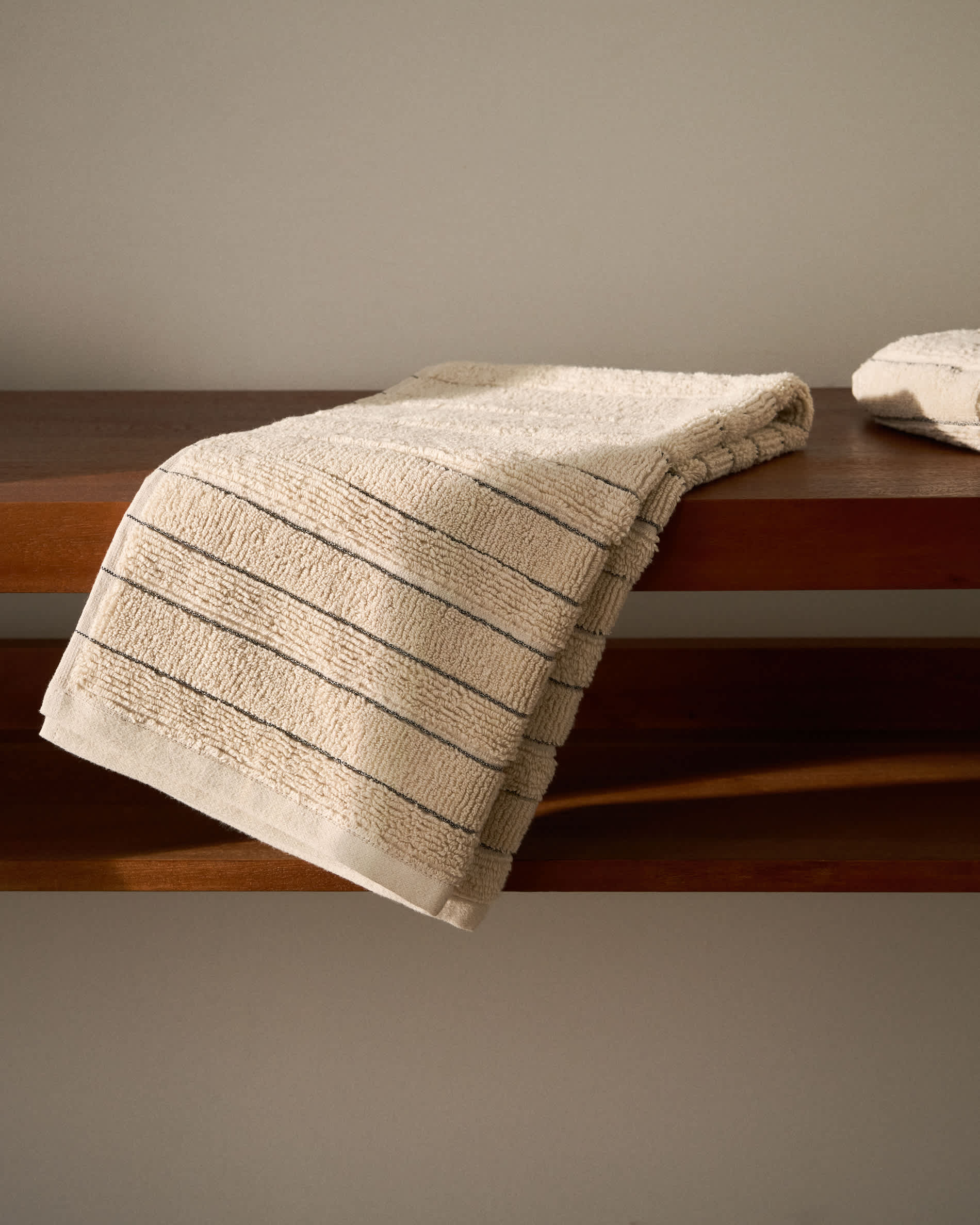 Sedy 100%-cotton jacquard beige hand towel 50 x 90 cm