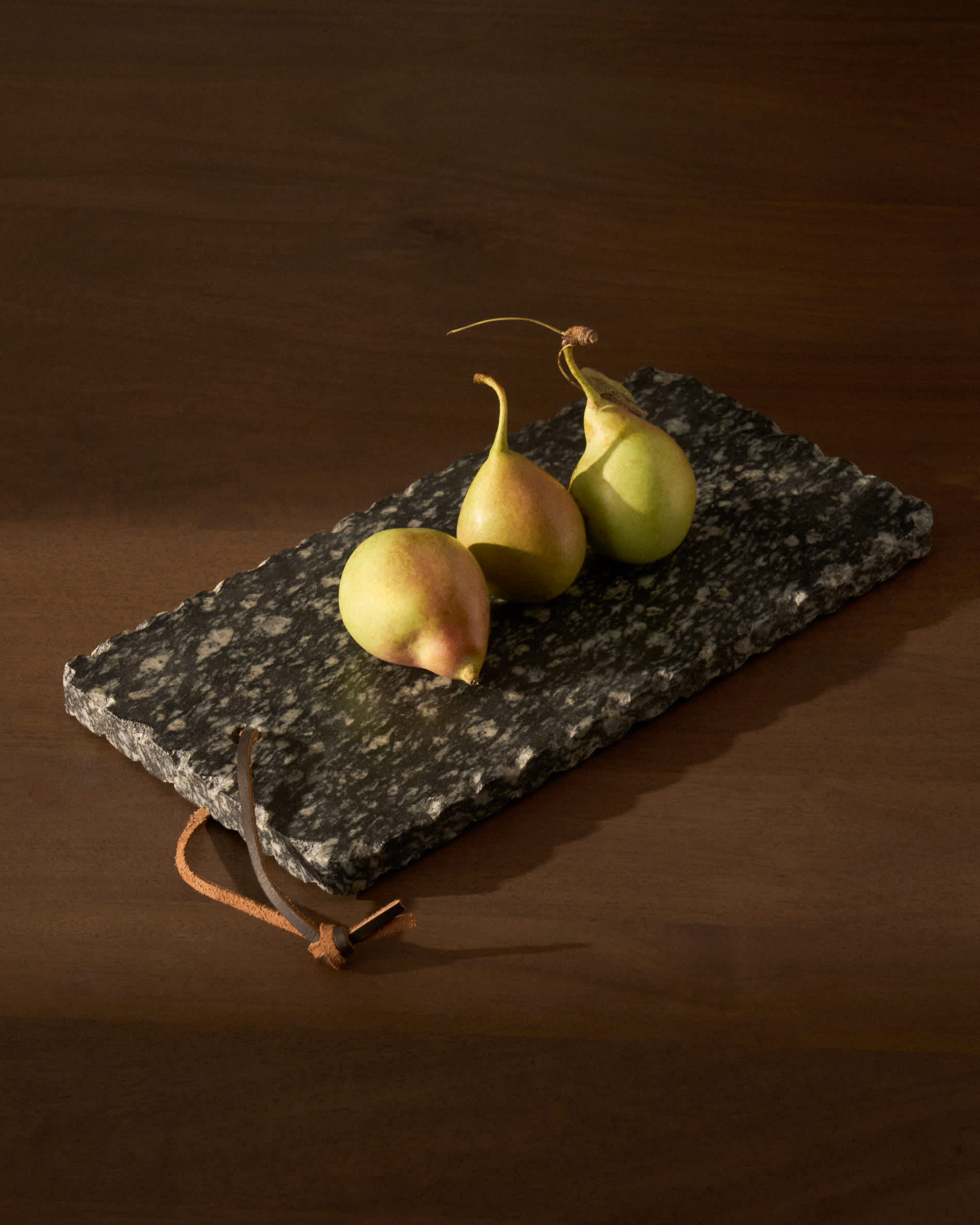 Arlena dark grey granite serving board 30 x 15 cm