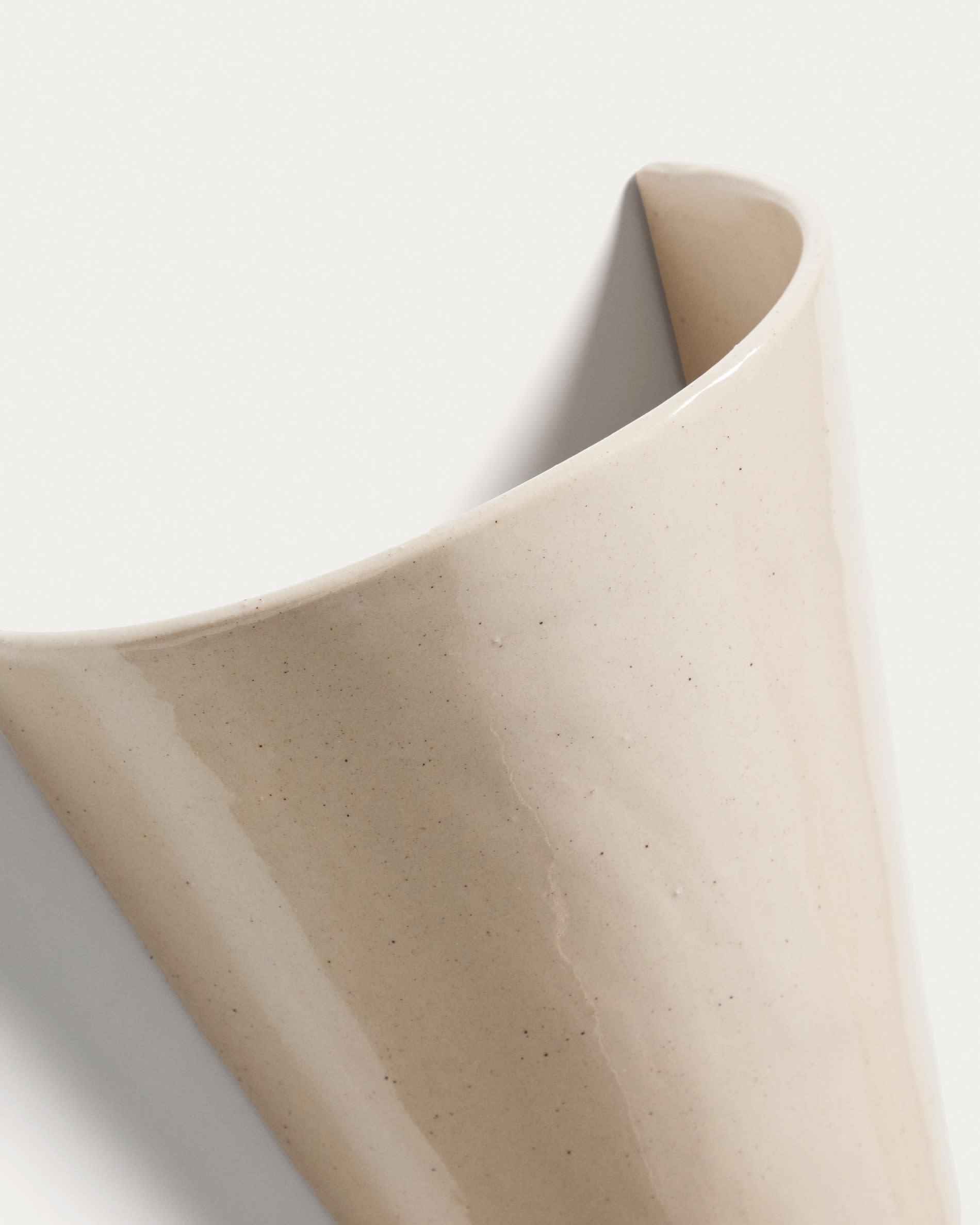 Ceren beige ceramic wall lamp 21 cm