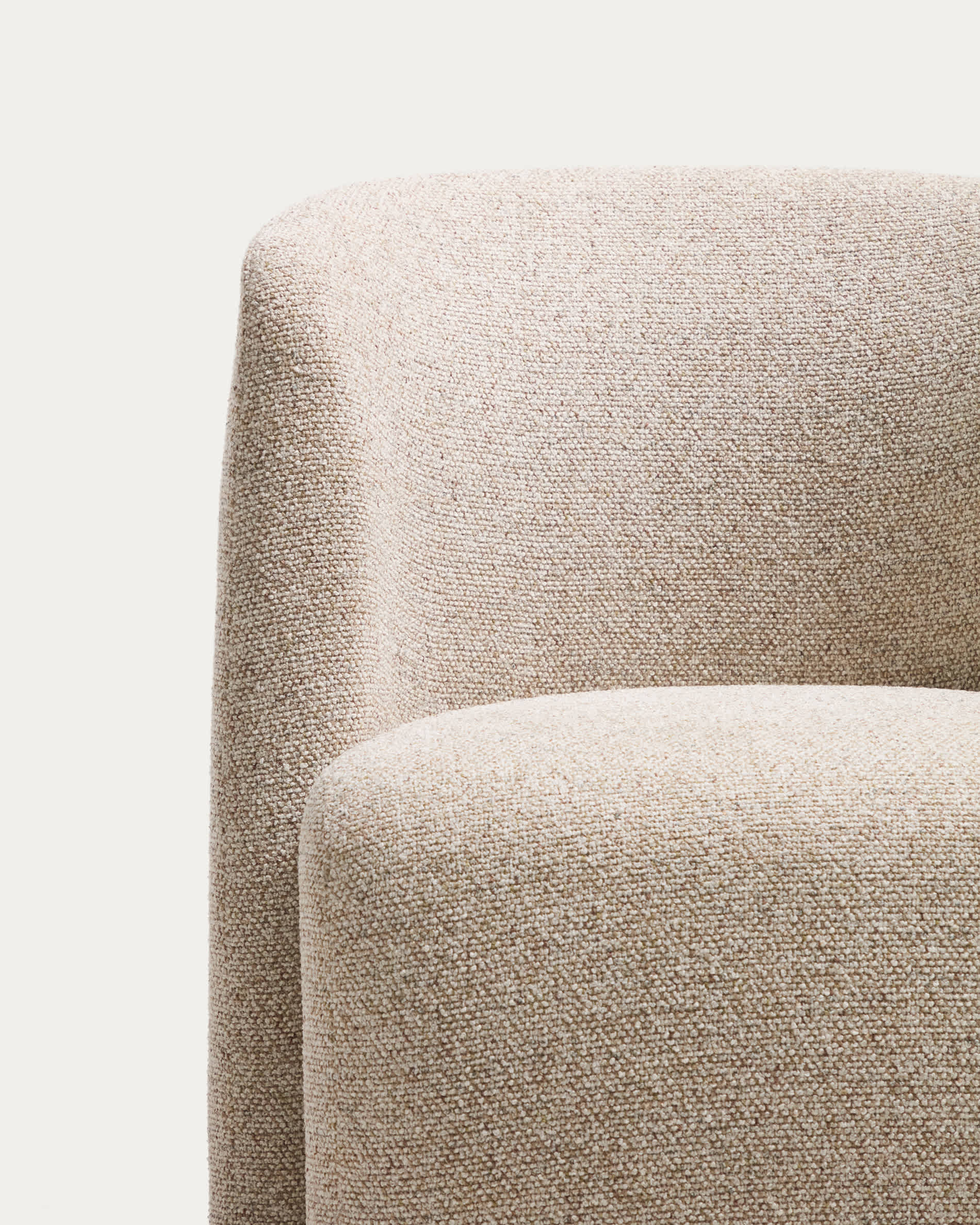 Corvena chair in beige chenille FSC Mix Credit