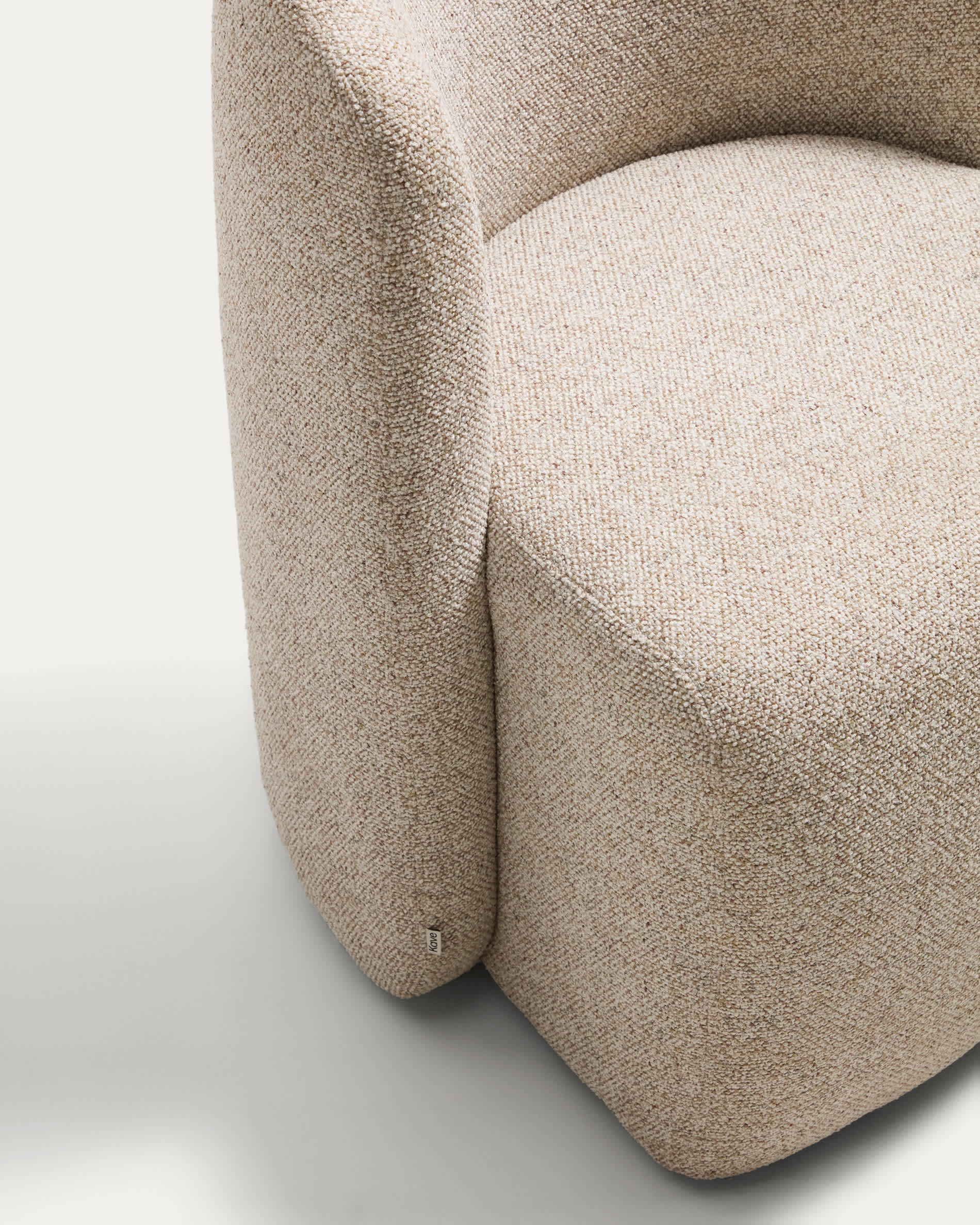Corvena chair in beige chenille FSC Mix Credit